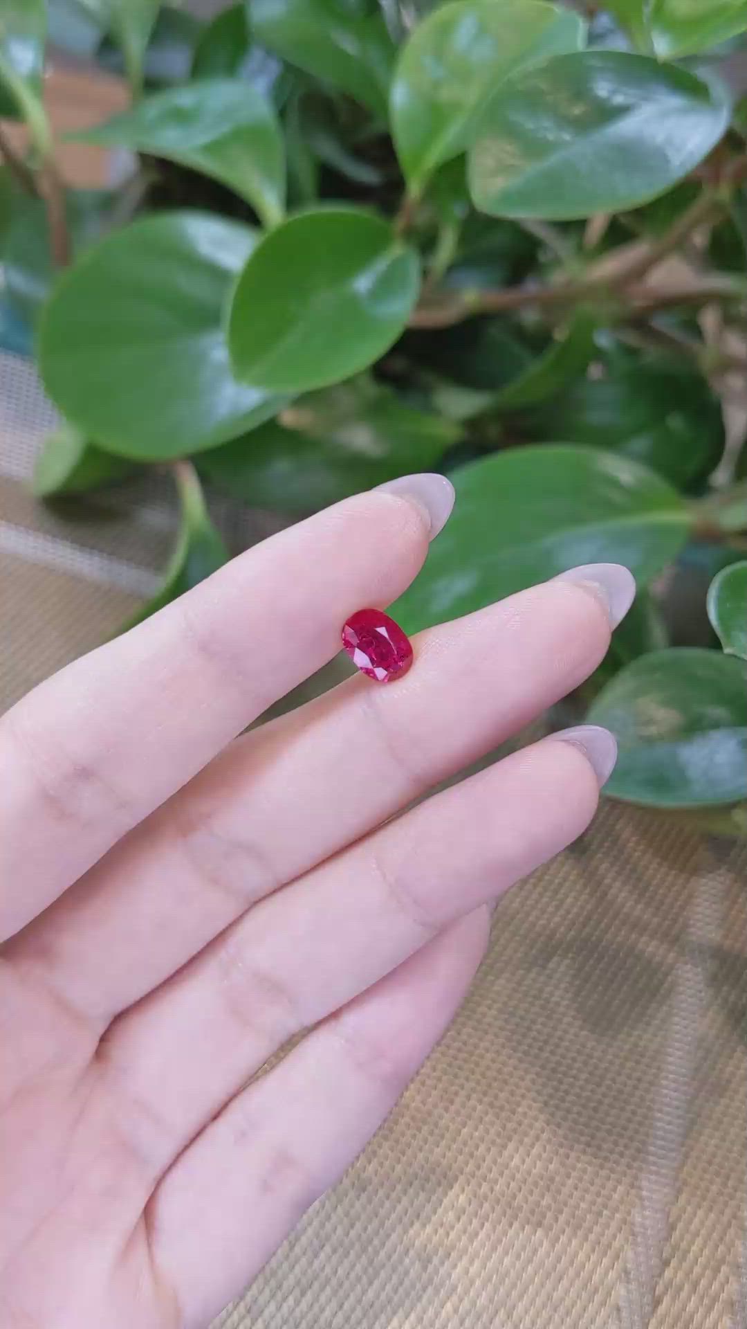 1.43 Ct. Ruby from Burma (Myanmar) Size Video