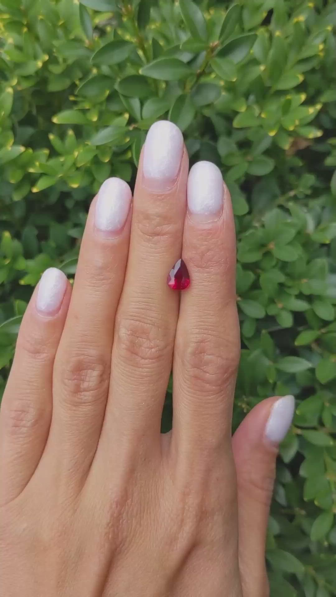 1.56 Ct. Ruby from Mozambique Size Video