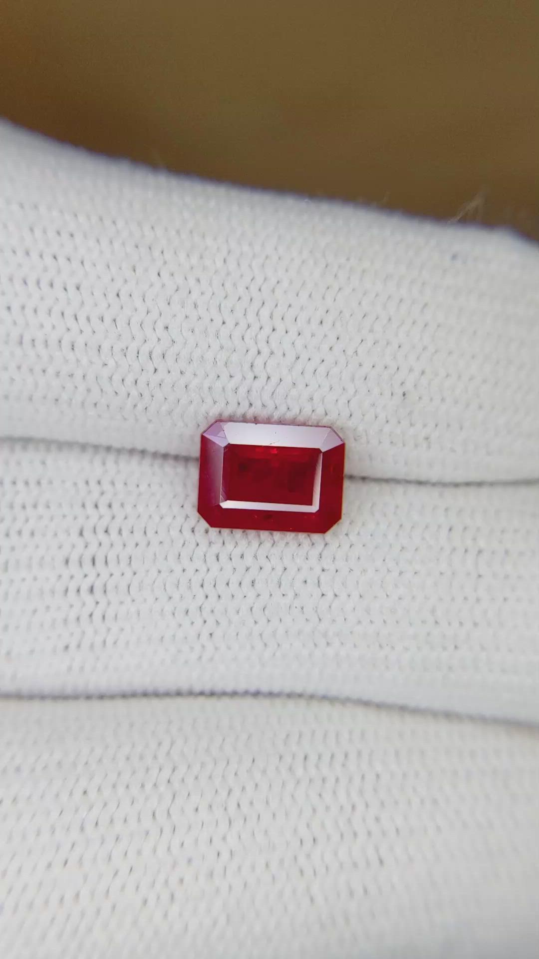 2.00 Ct. Ruby from Mozambique Size Video