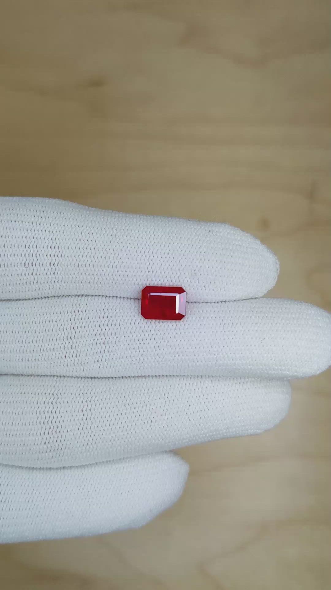 2.00 Ct. Ruby from Mozambique Size Video