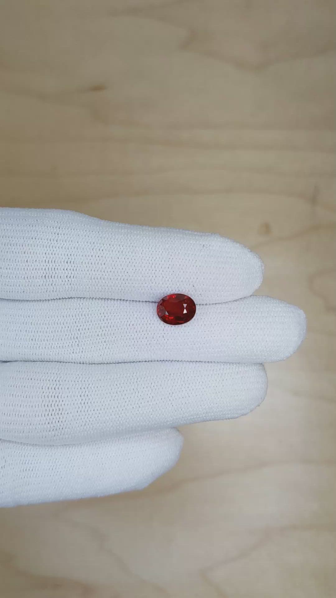 2.24 Ct. Ruby from Mozambique Size Video