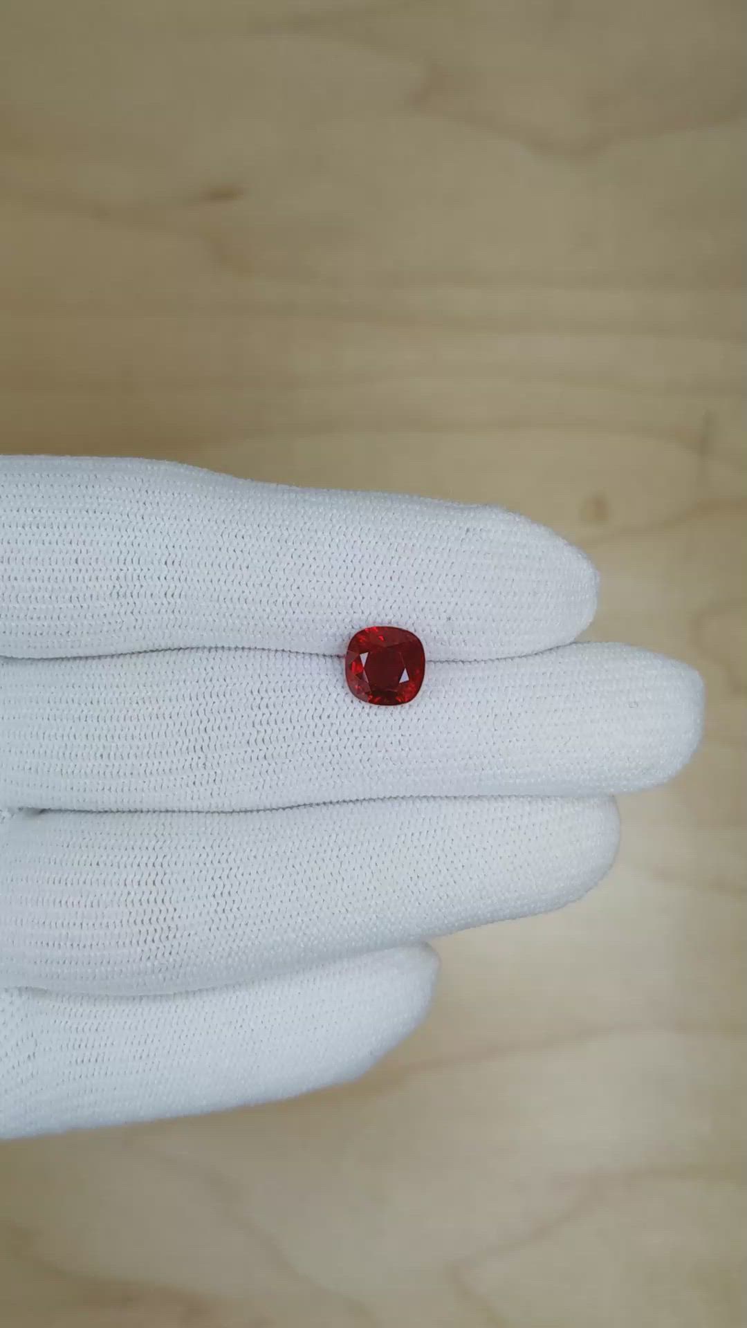 2.49 Ct. Ruby from Mozambique Size Video