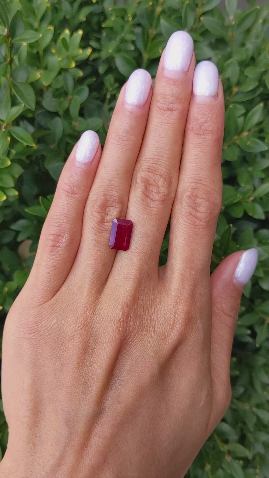 4.03 Ct. Ruby from Mozambique Size Video