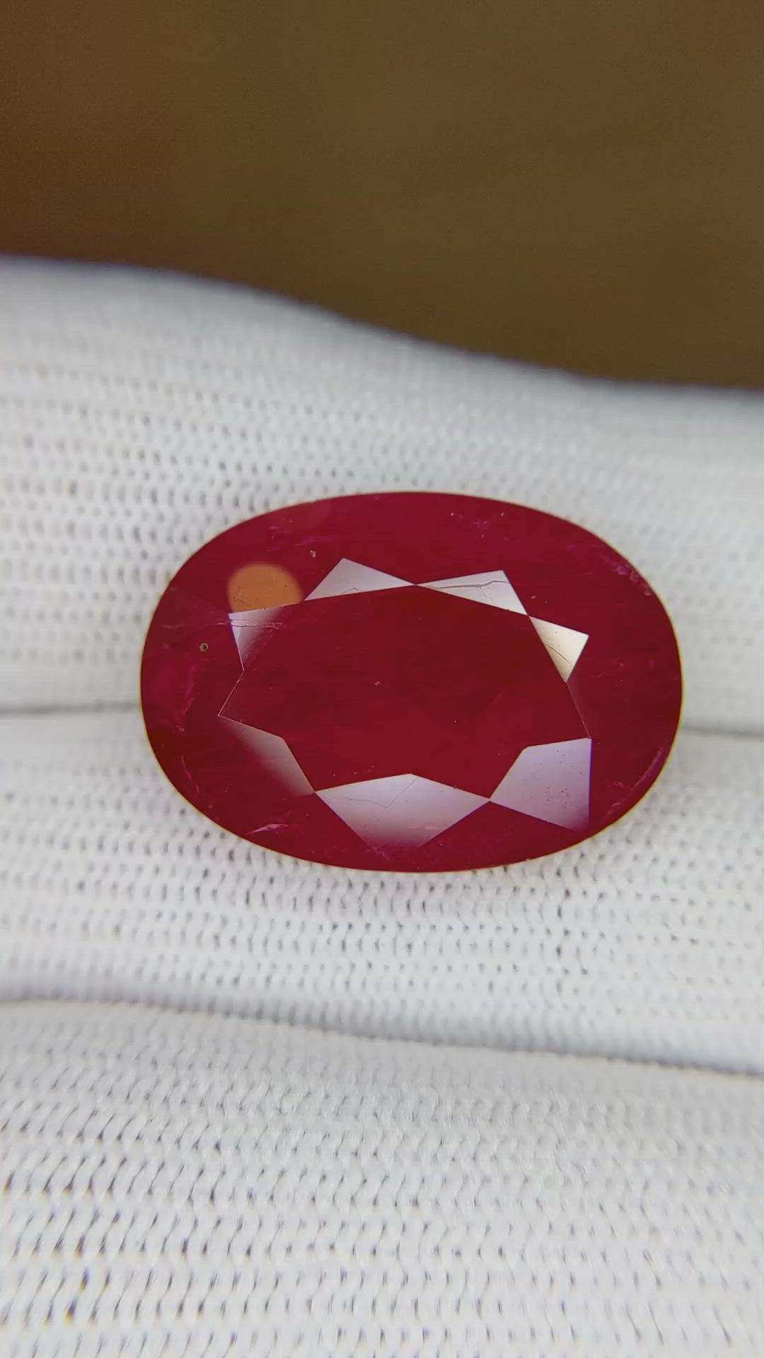 18.26 Ct. Ruby from Mozambique Size Video