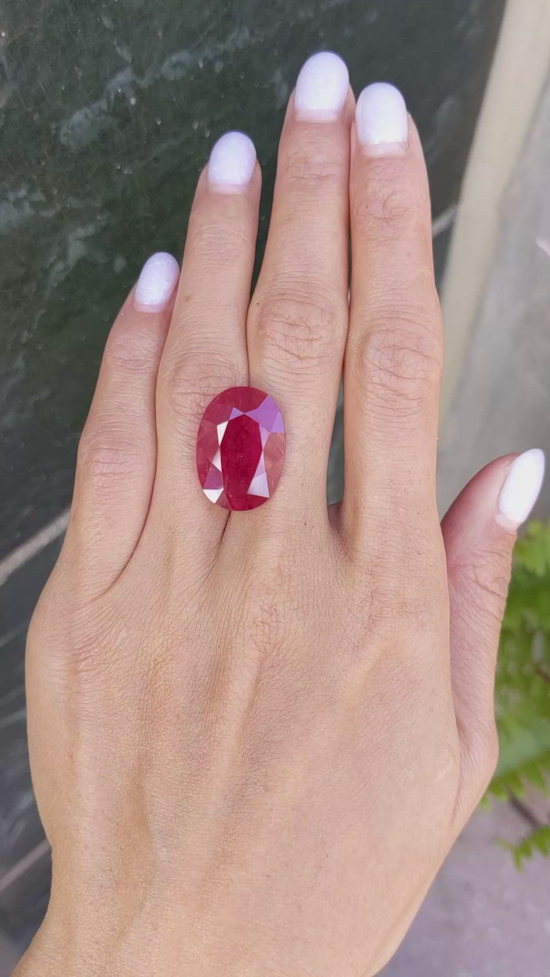 18.26 Ct. Ruby from Mozambique Size Video