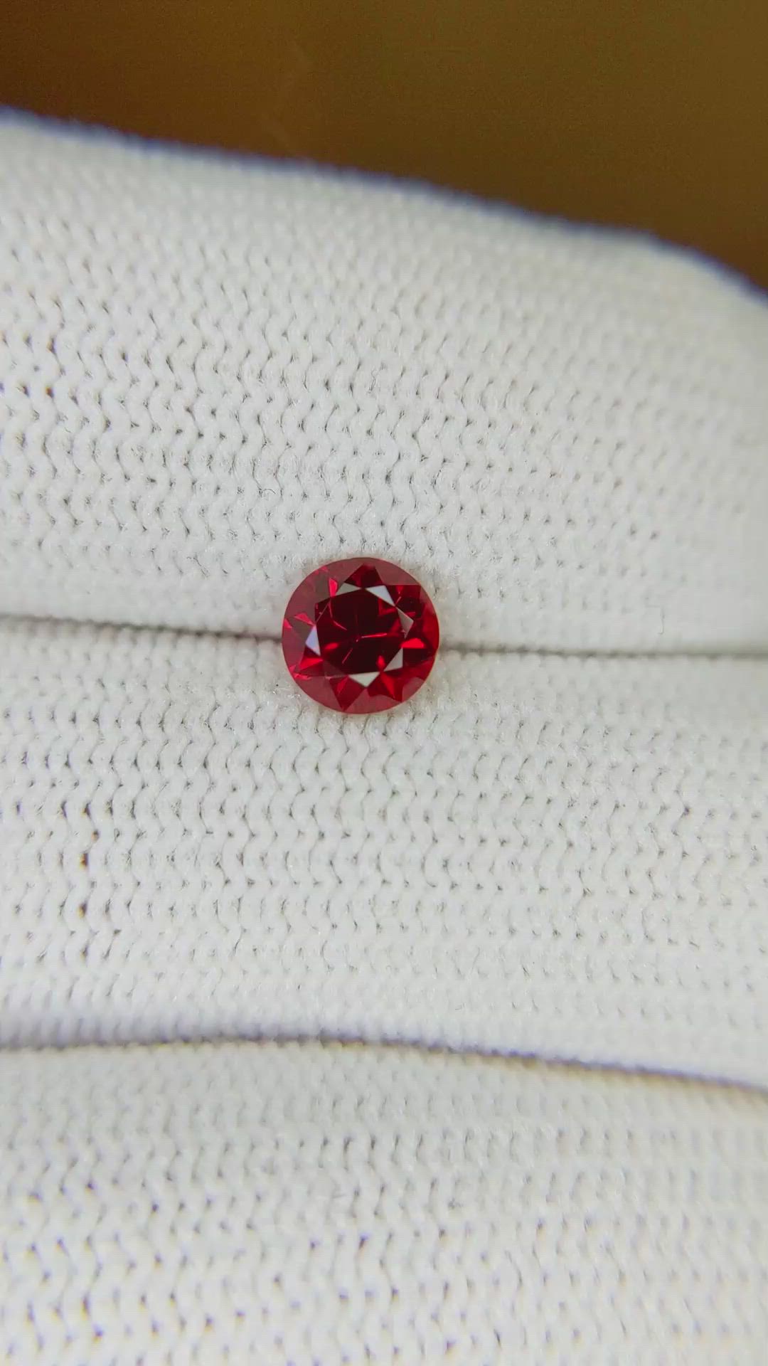 0.66 Ct. Ruby from Mozambique Size Video