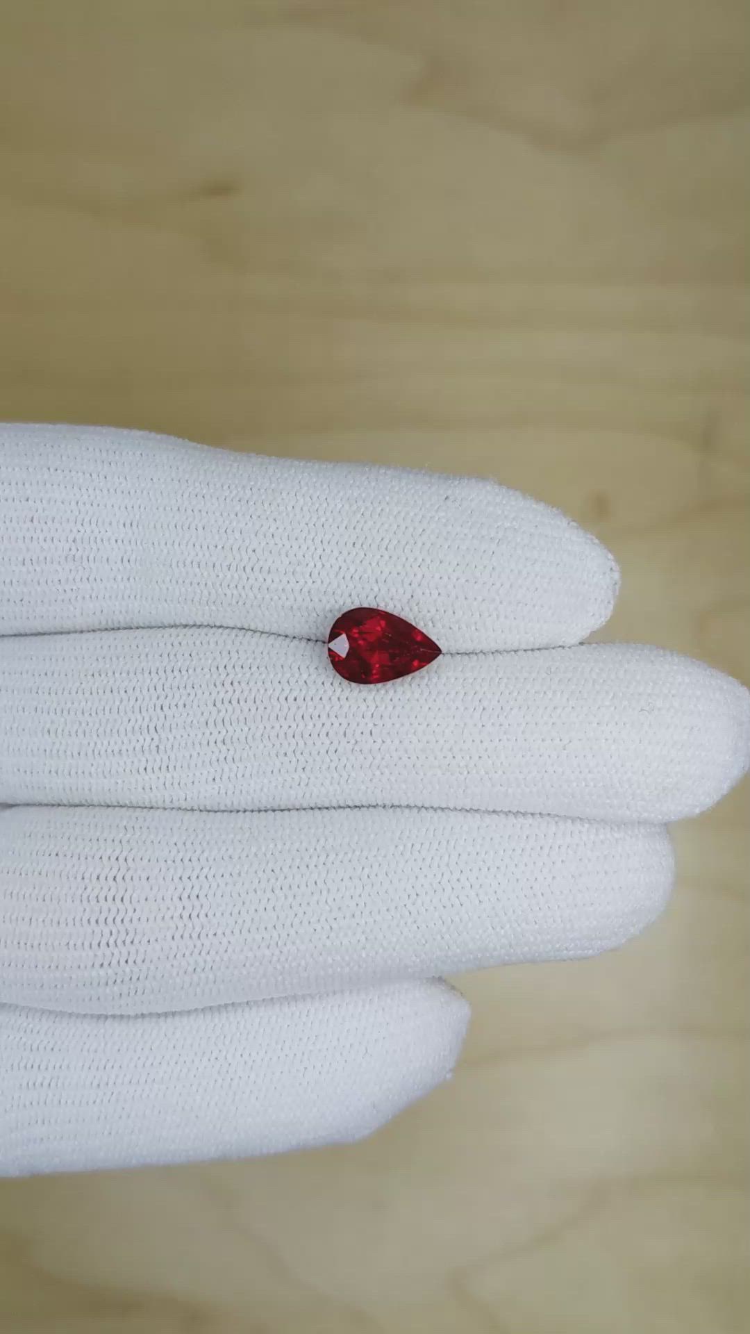 2.14 Ct. Ruby from Mozambique Size Video