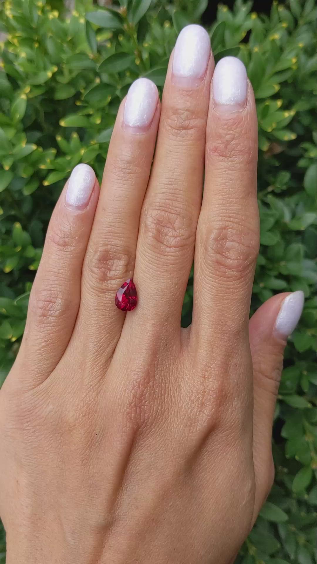 2.14 Ct. Ruby from Mozambique Size Video