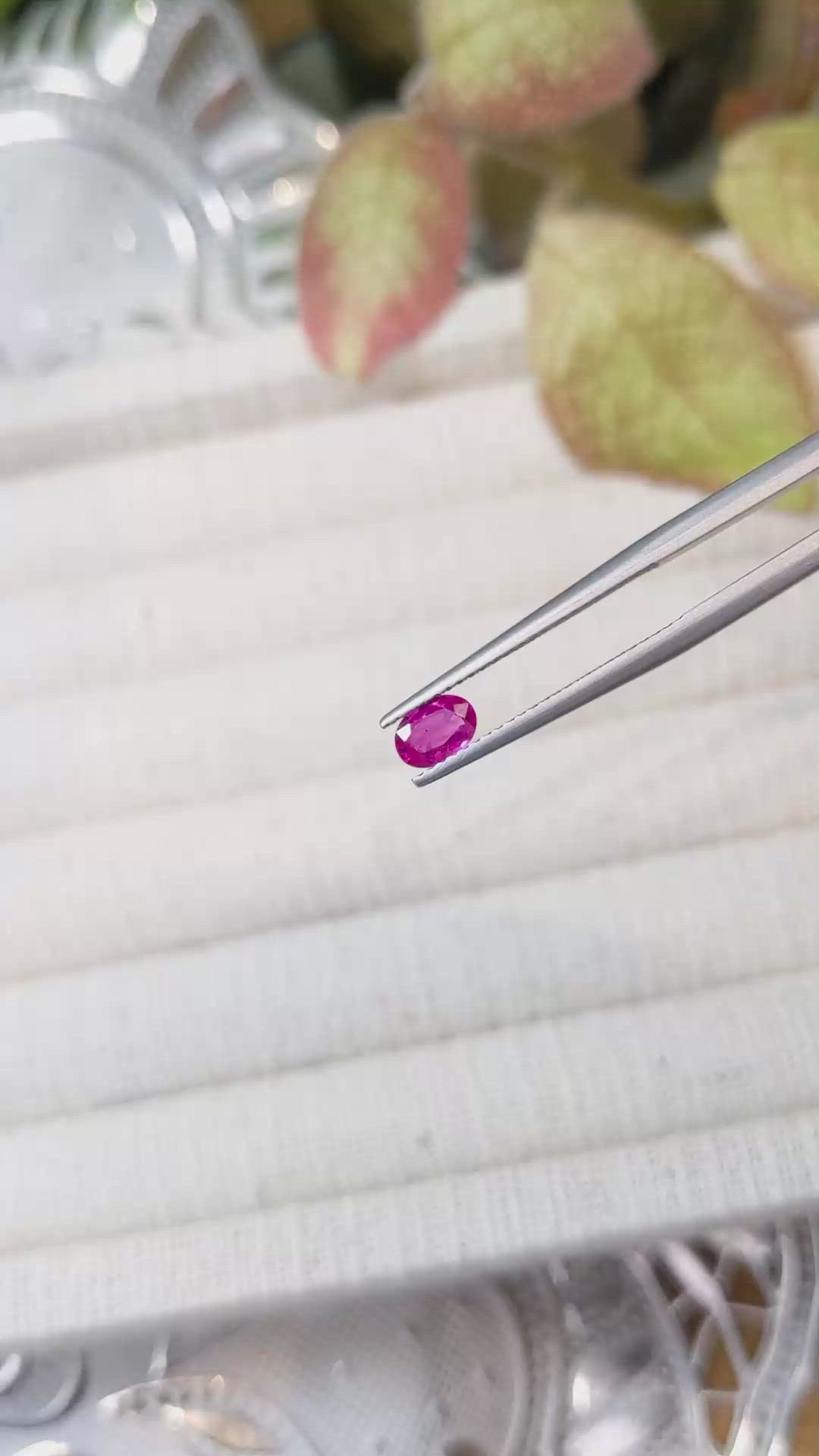 0.47 Ct. Ruby from Mozambique Size Video