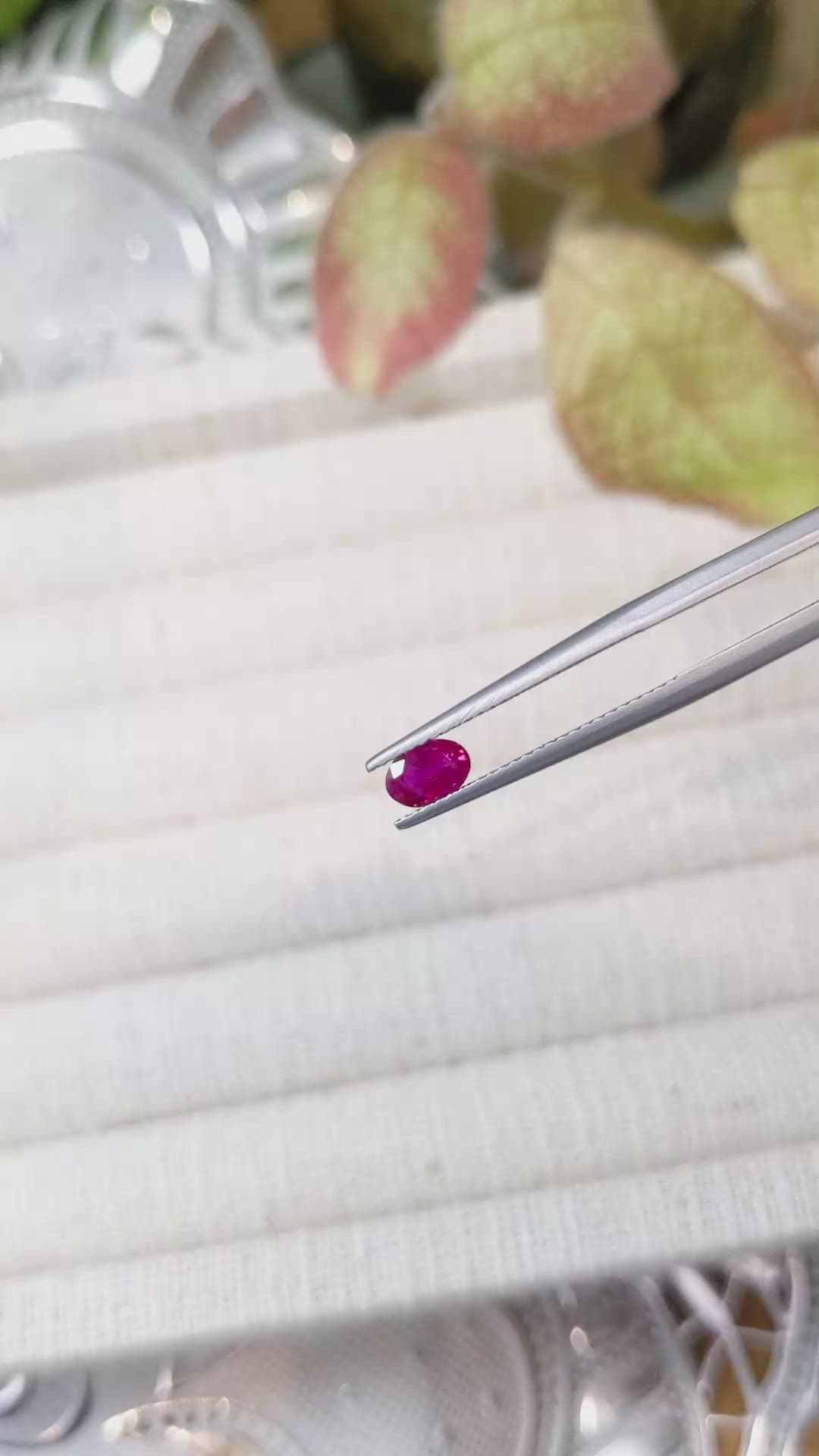 0.50 Ct. Ruby from Mozambique Size Video