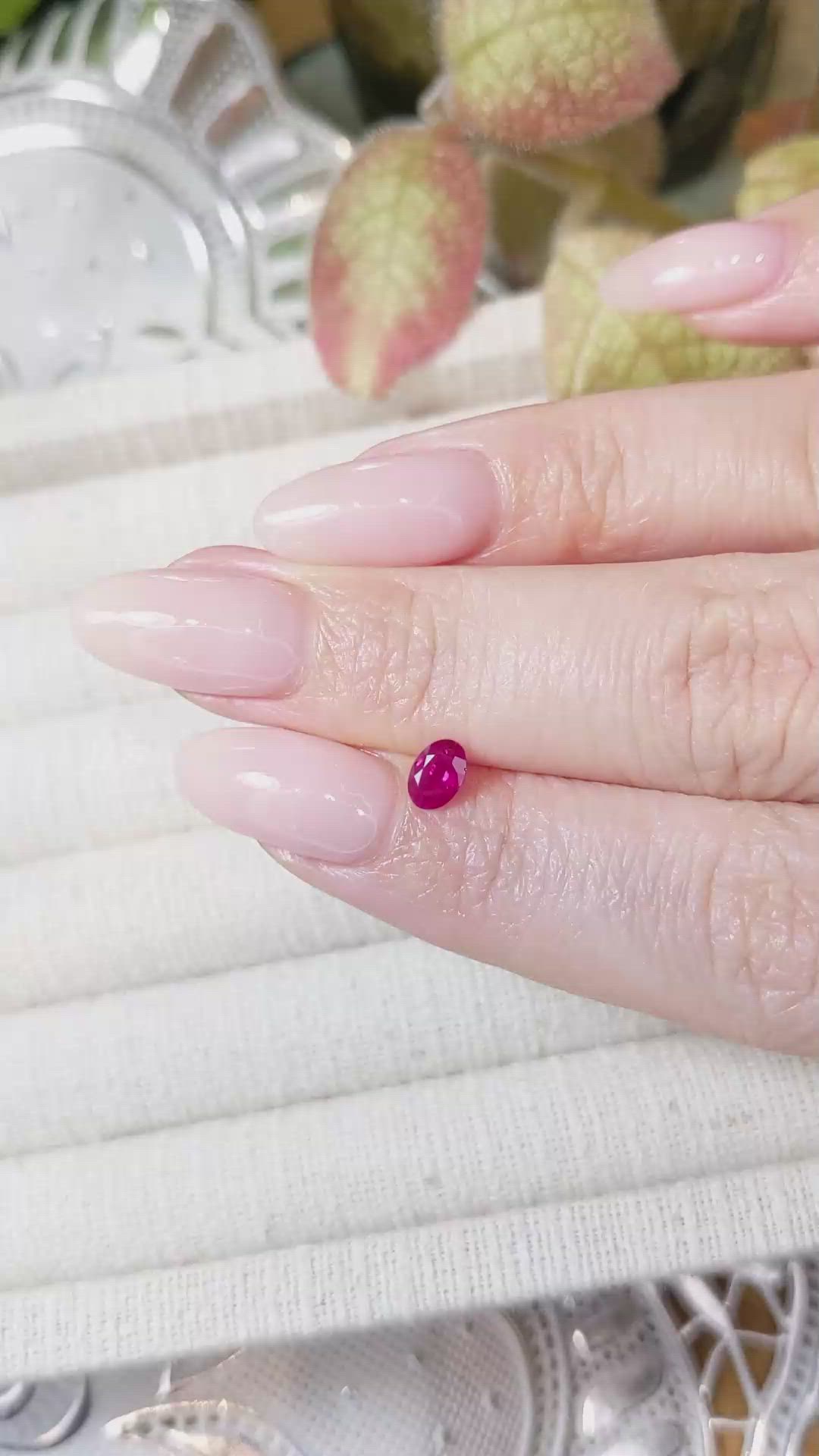 0.50 Ct. Ruby from Mozambique Size Video