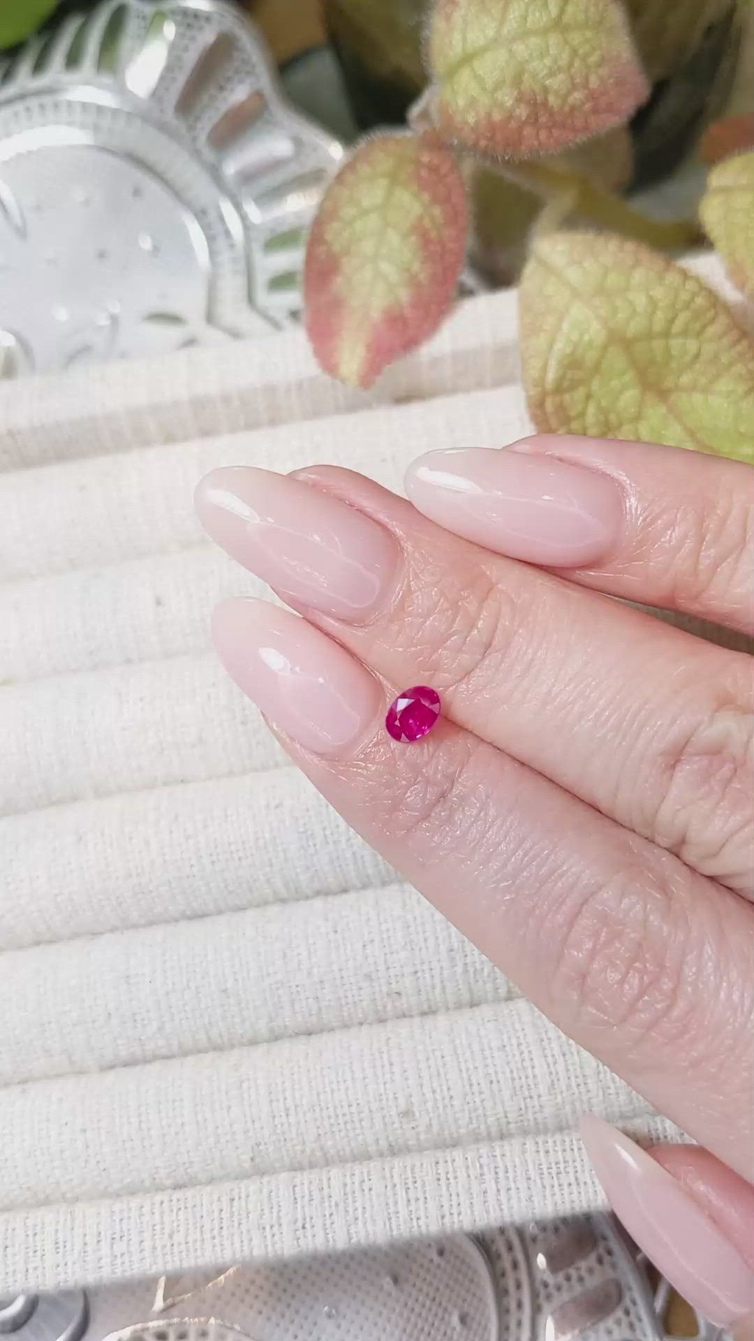 0.53 Ct. Ruby from Mozambique Size Video