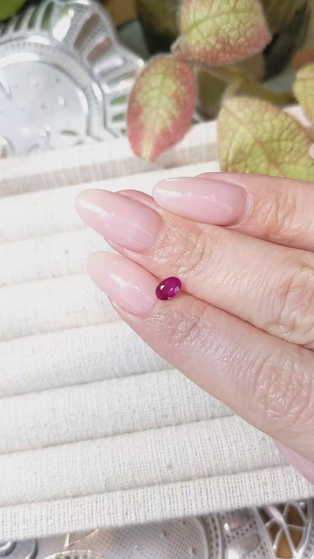 0.54 Ct. Ruby from Mozambique Size Video