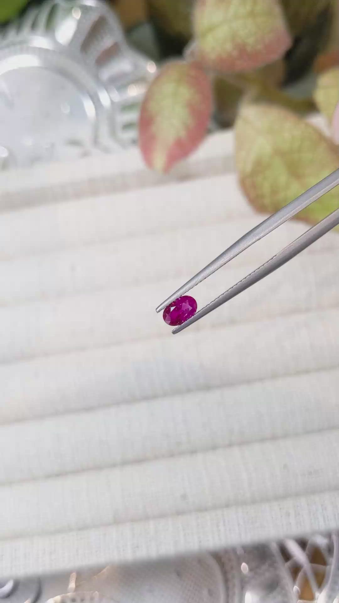 0.54 Ct. Ruby from Mozambique Size Video