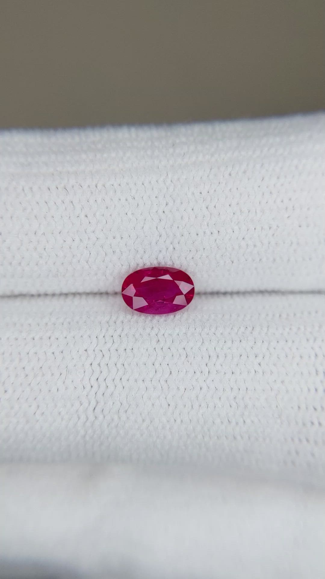 0.59 Ct. Ruby from Mozambique Size Video