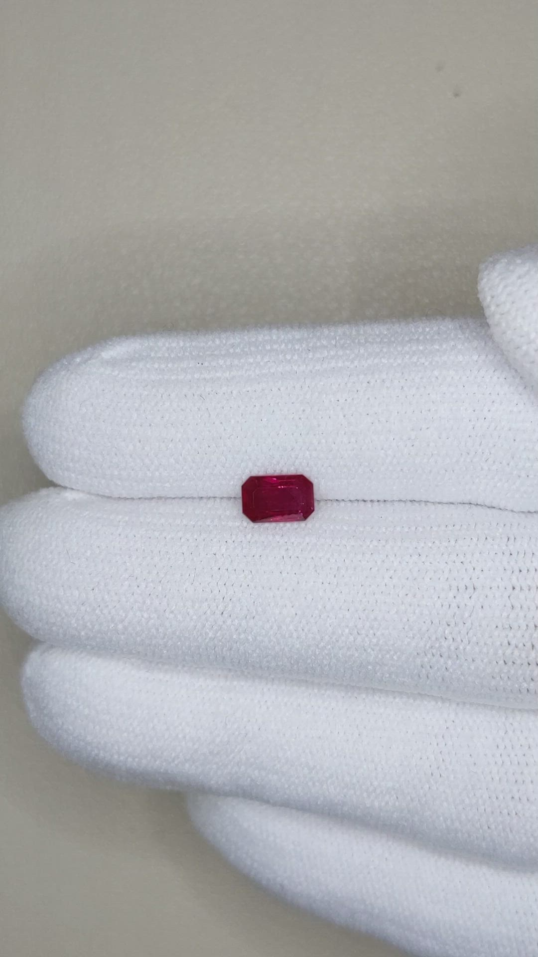 0.60 Ct. Ruby from Mozambique Size Video