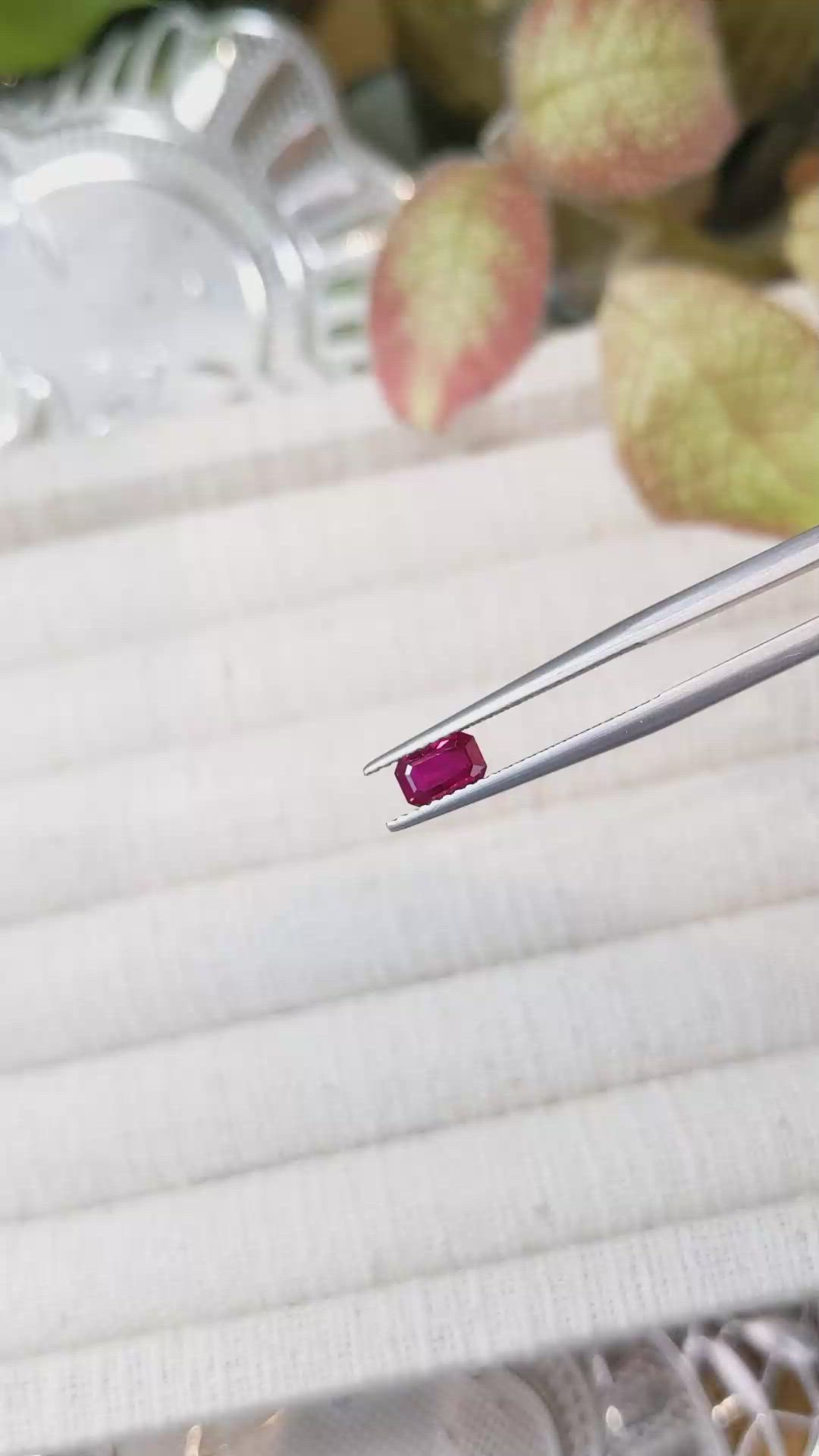 0.60 Ct. Ruby from Mozambique Size Video