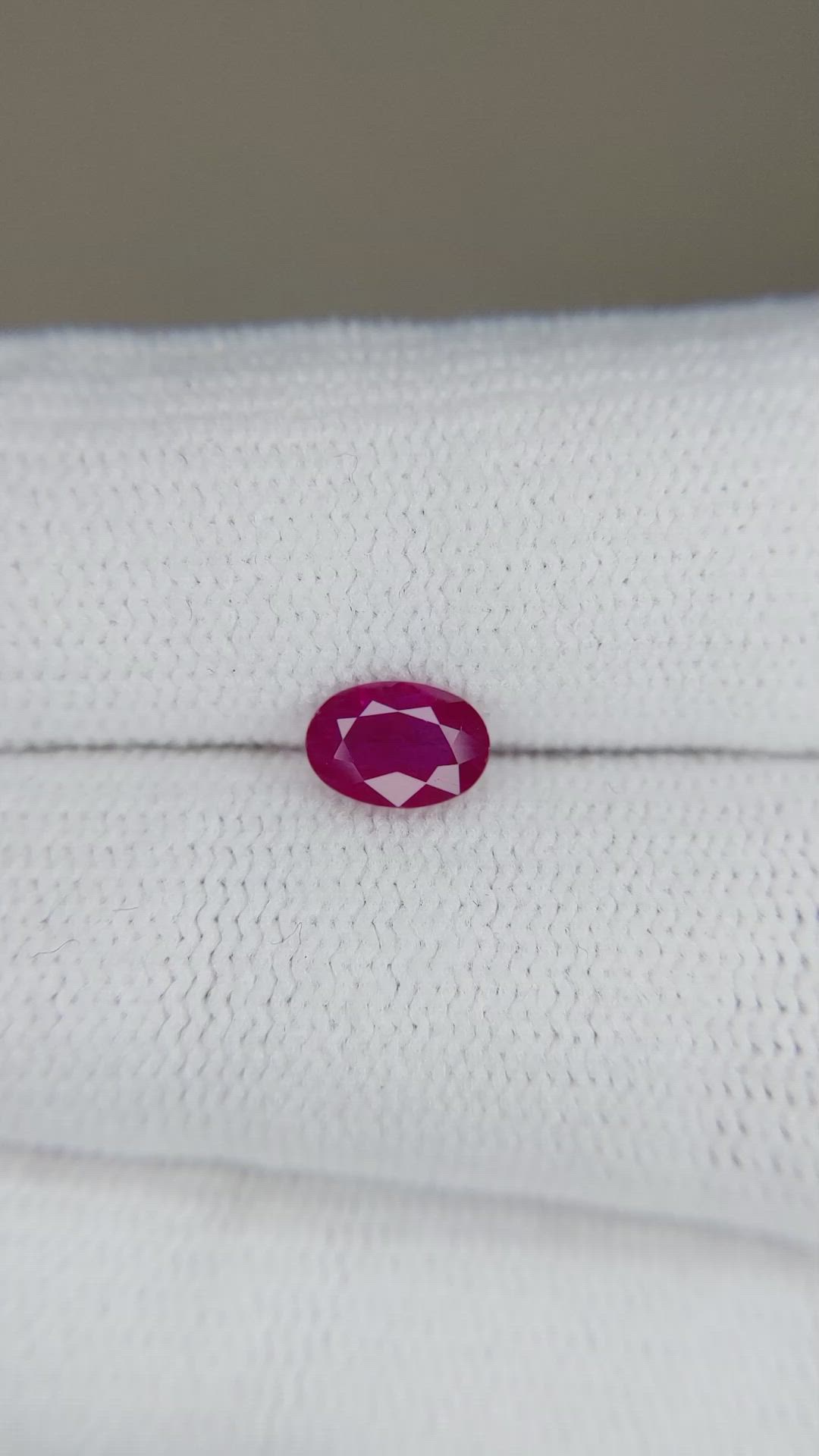 0.62 Ct. Ruby from Mozambique Size Video
