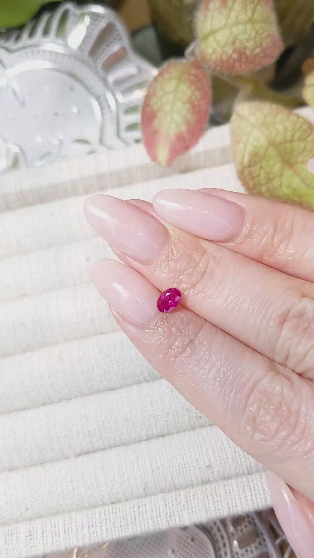 0.63 Ct. Ruby from Mozambique Size Video