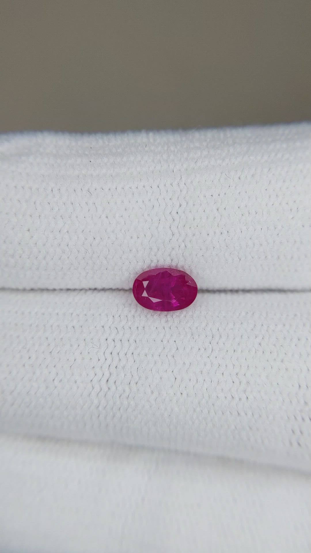 0.63 Ct. Ruby from Mozambique Size Video