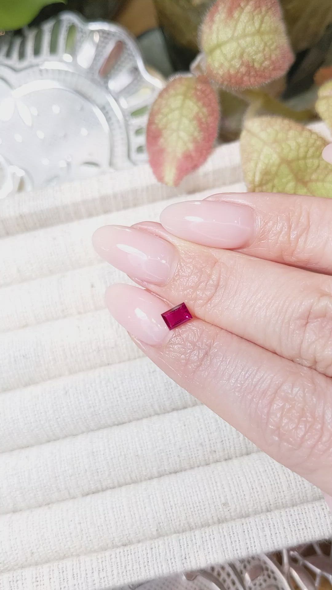 0.63 Ct. Ruby from Mozambique Size Video