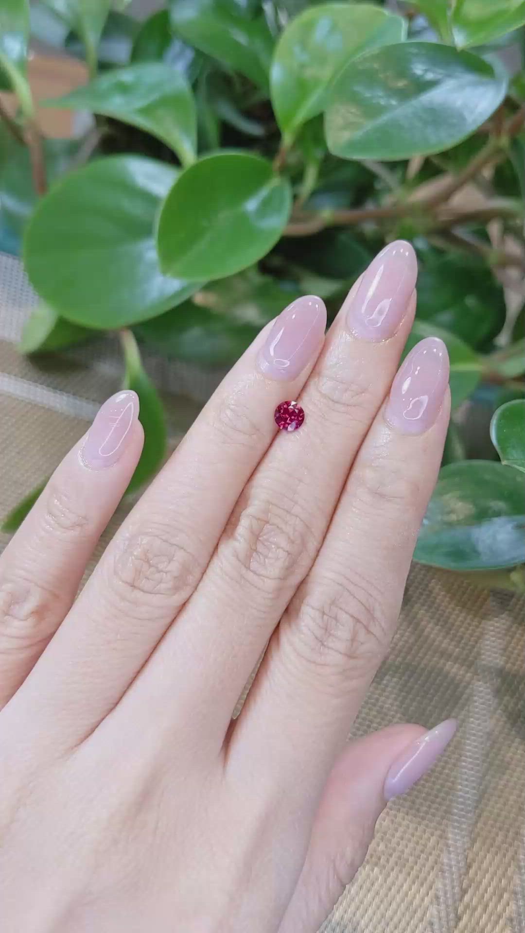 0.56 Ct. Ruby from Mozambique Size Video