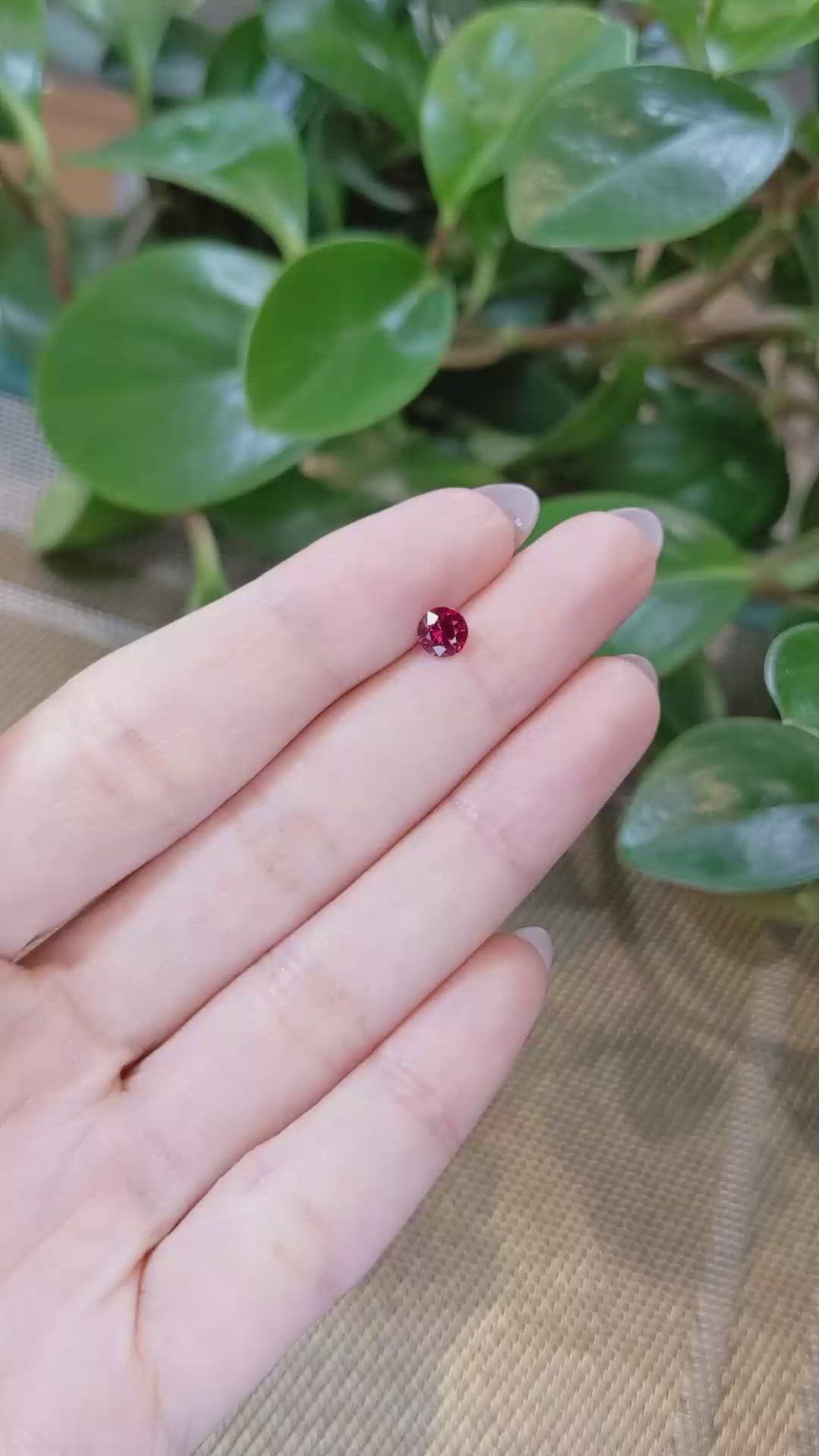 0.56 Ct. Ruby from Mozambique Size Video