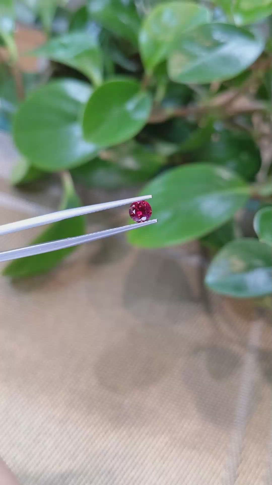 0.56 Ct. Ruby from Mozambique Size Video