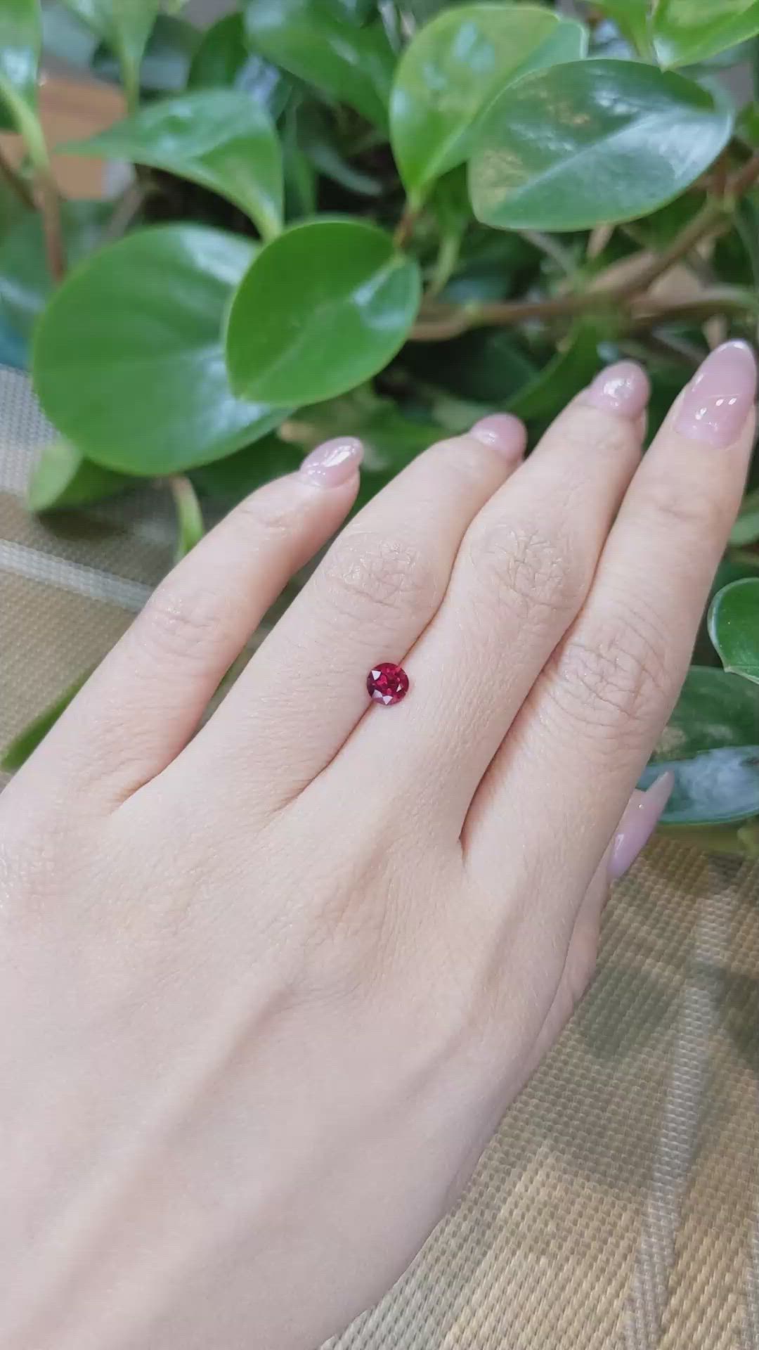 0.54 Ct. Ruby from Mozambique Size Video