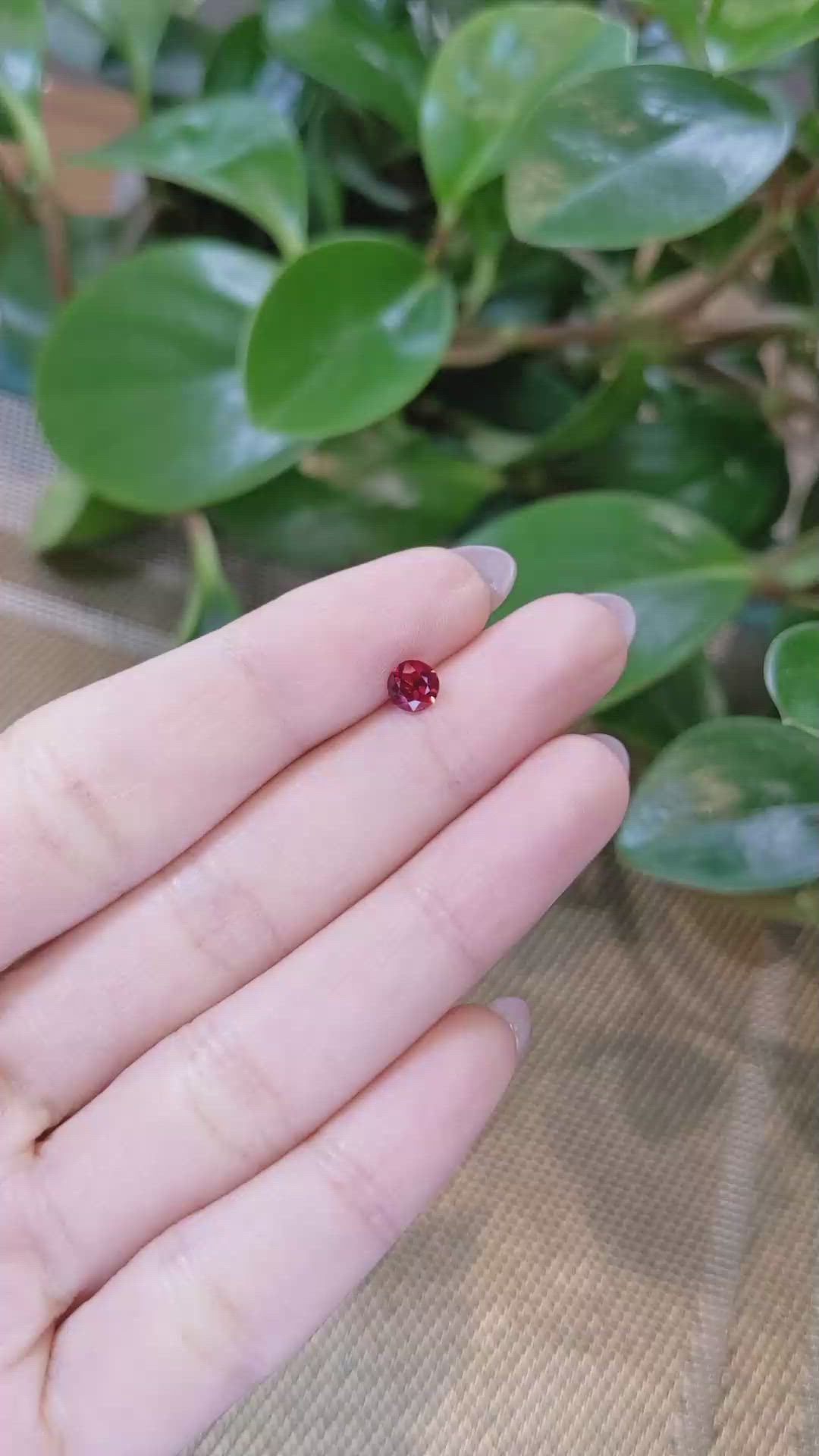 0.54 Ct. Ruby from Mozambique Size Video