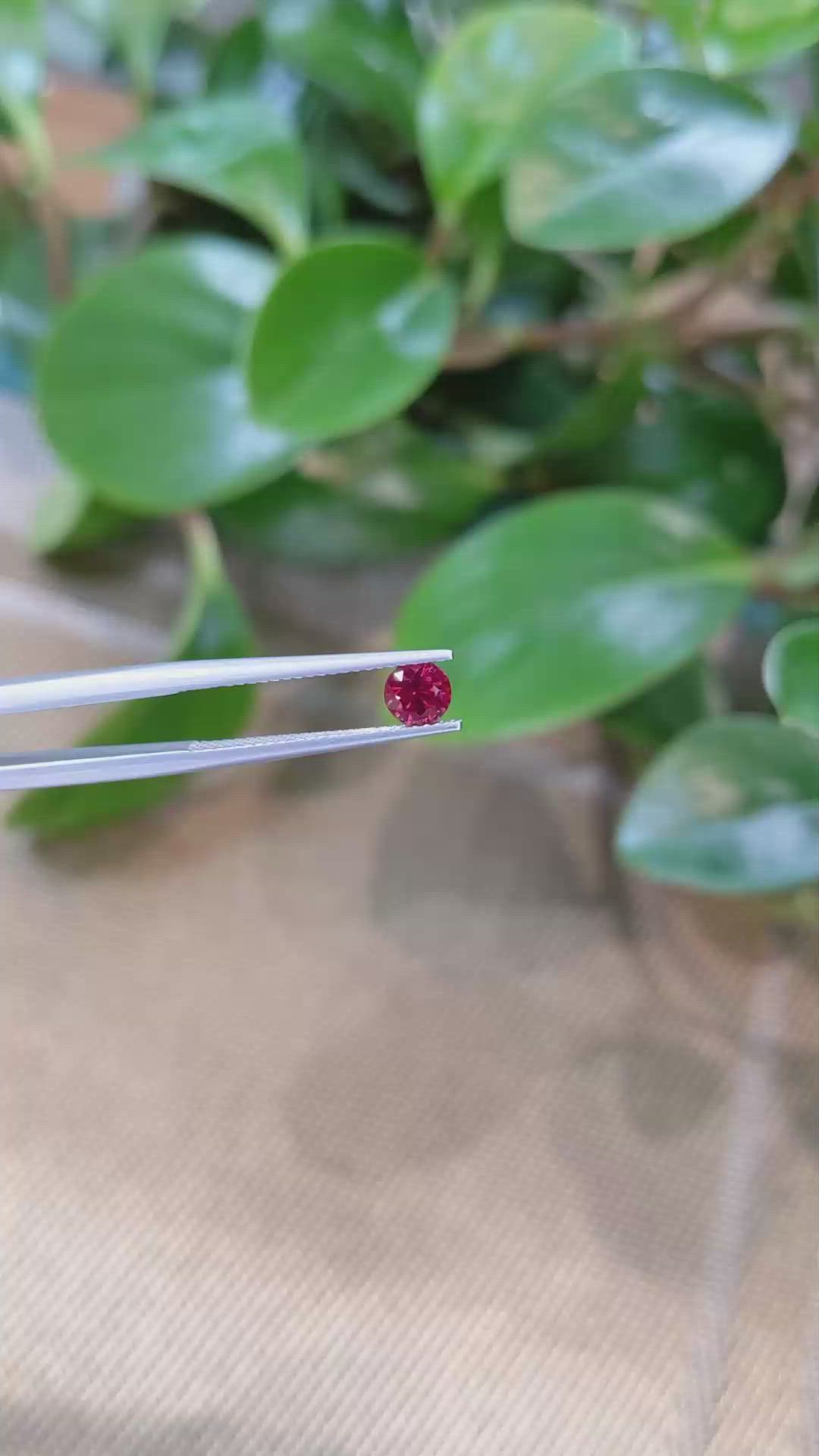 0.54 Ct. Ruby from Mozambique Size Video
