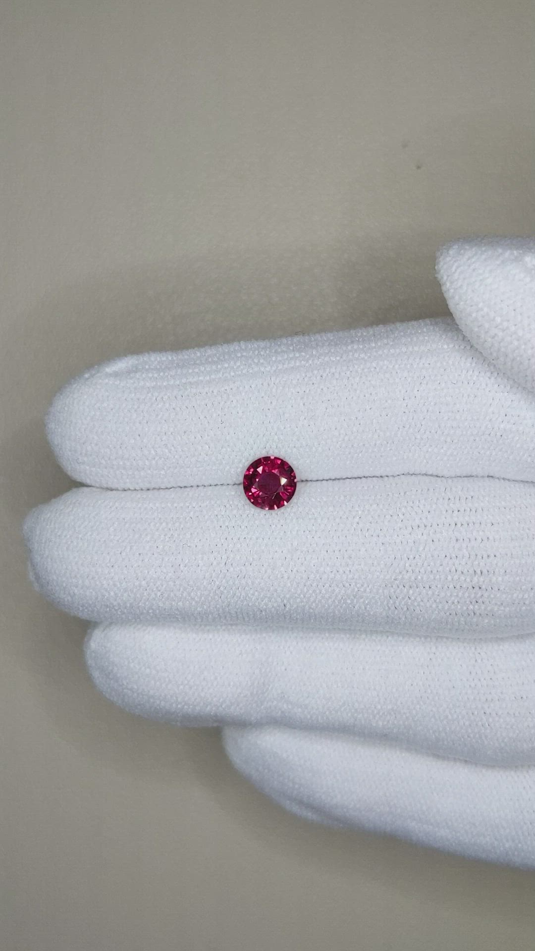 0.68 Ct. Ruby from Mozambique Size Video