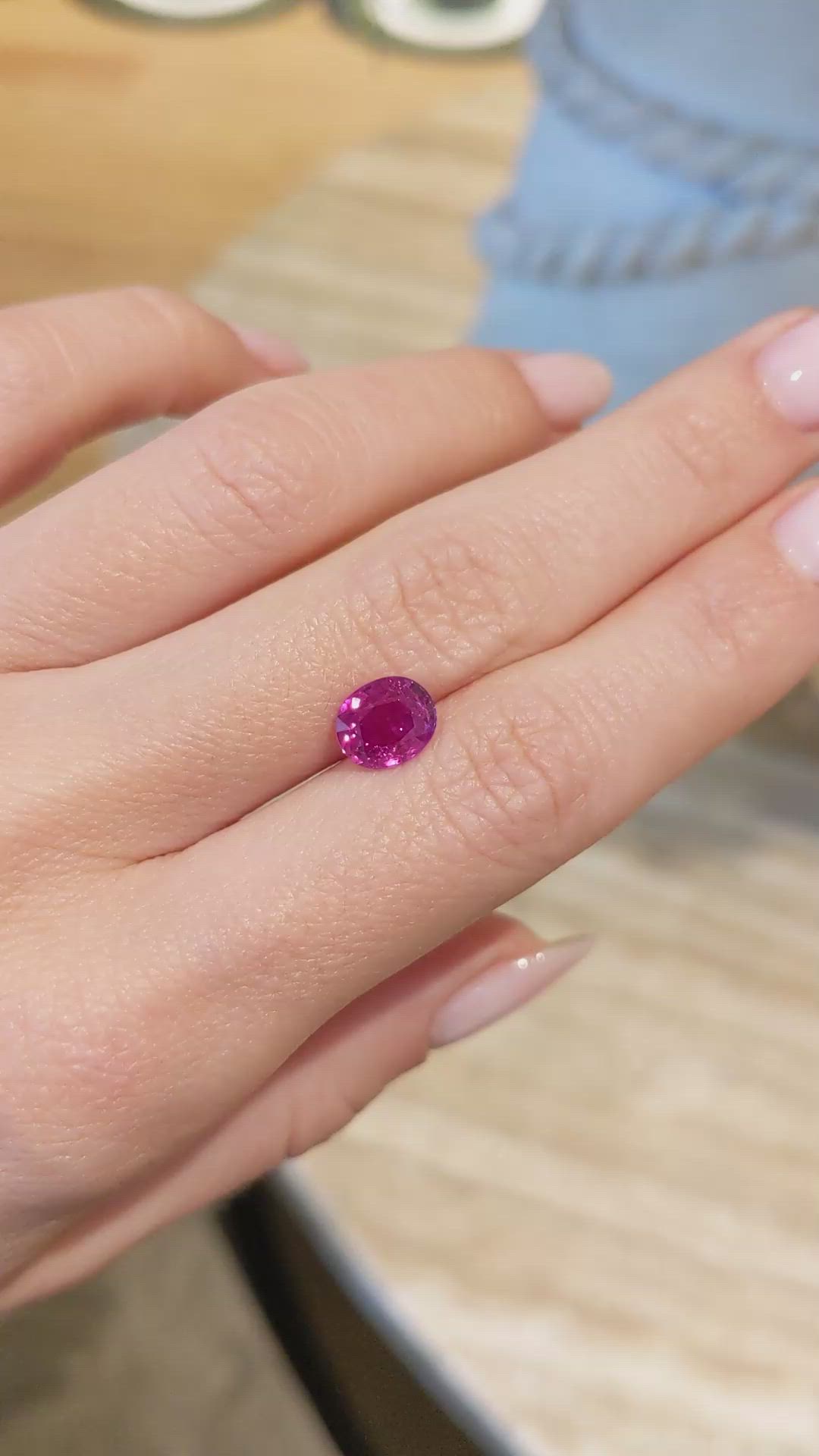 2.08 Ct. Ruby from Burma (Myanmar) Size Video