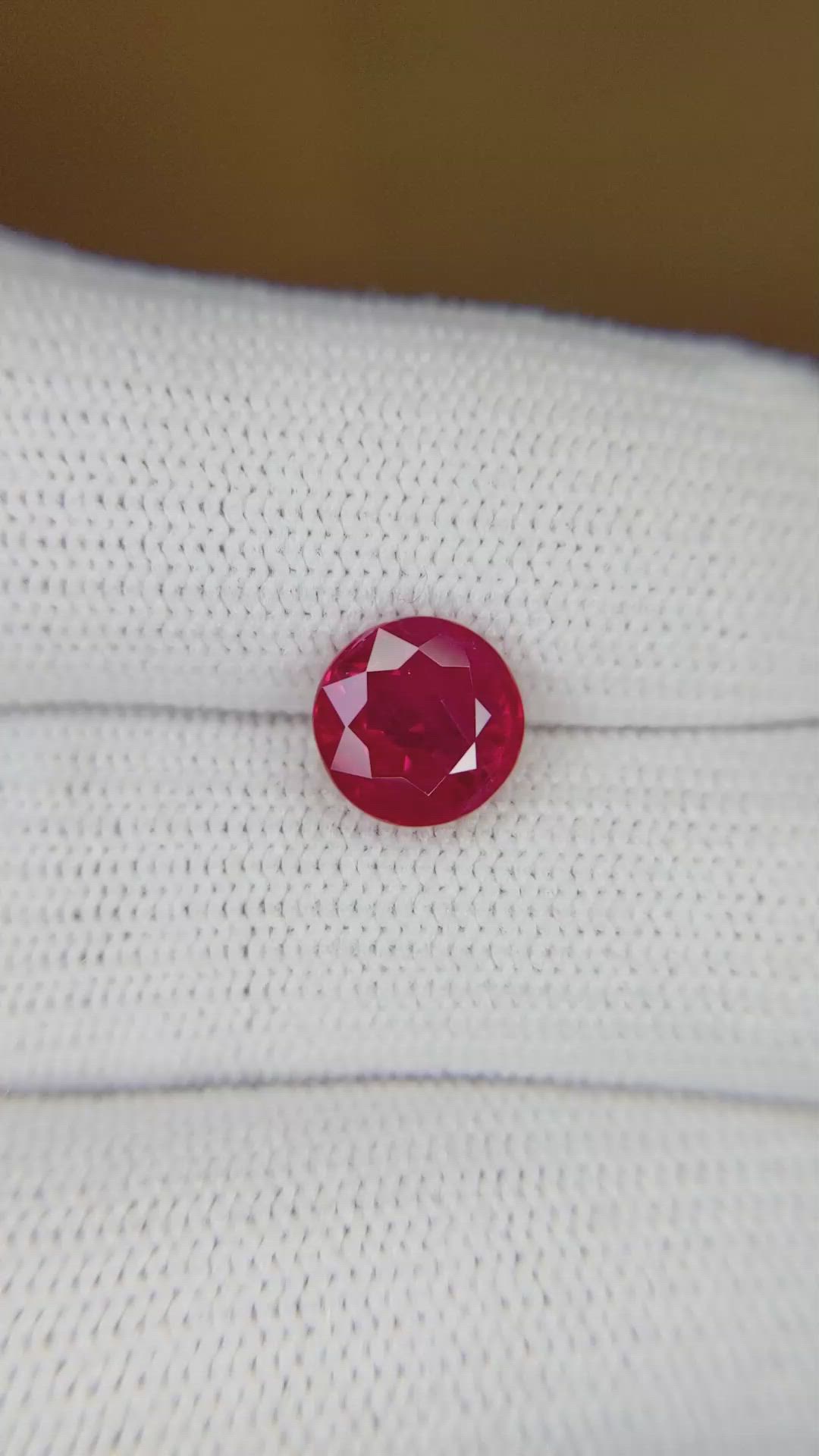 2.23 Ct. Ruby from Burma (Myanmar) Size Video