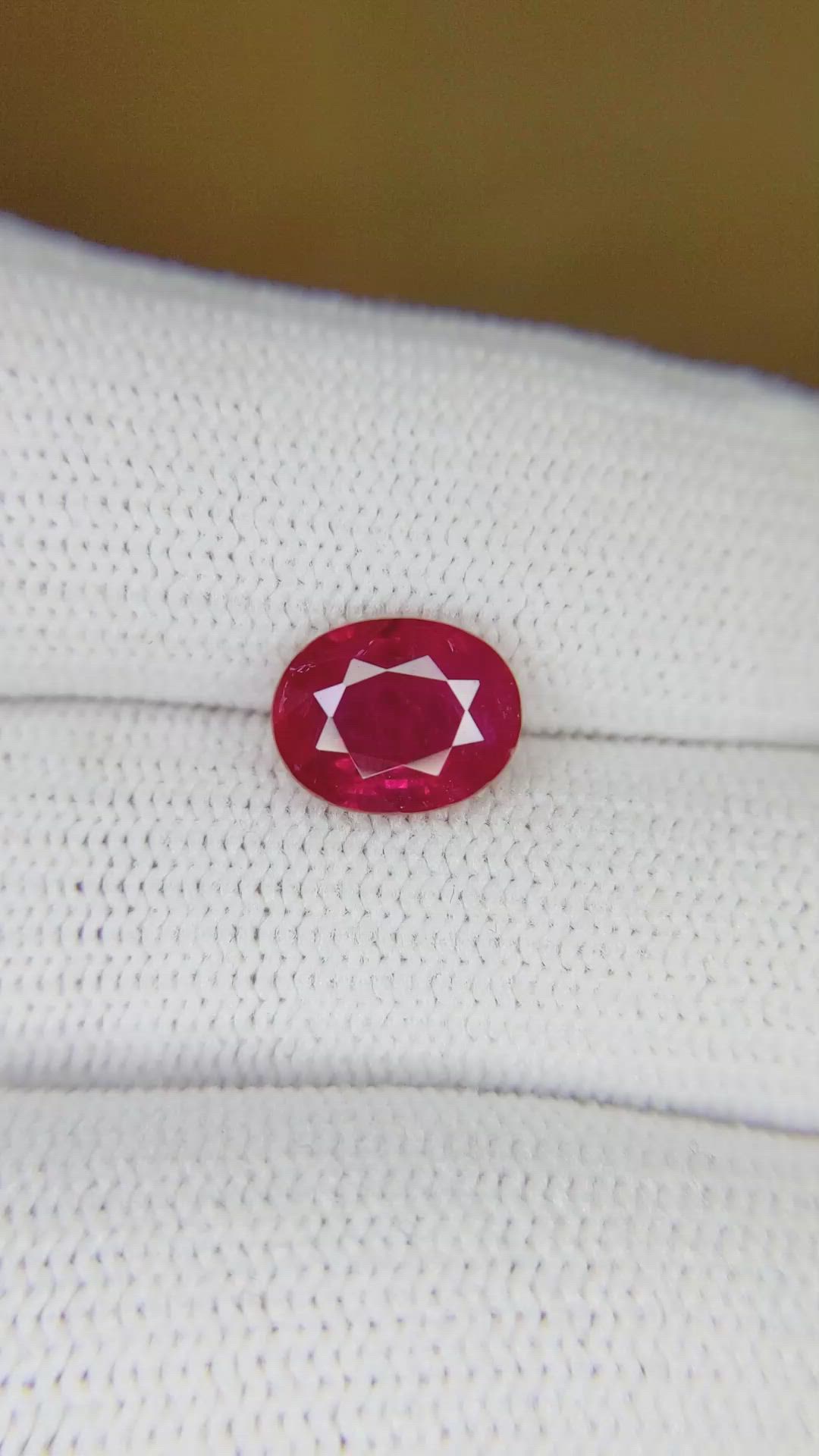 2.27 Ct. Ruby from Mozambique Size Video