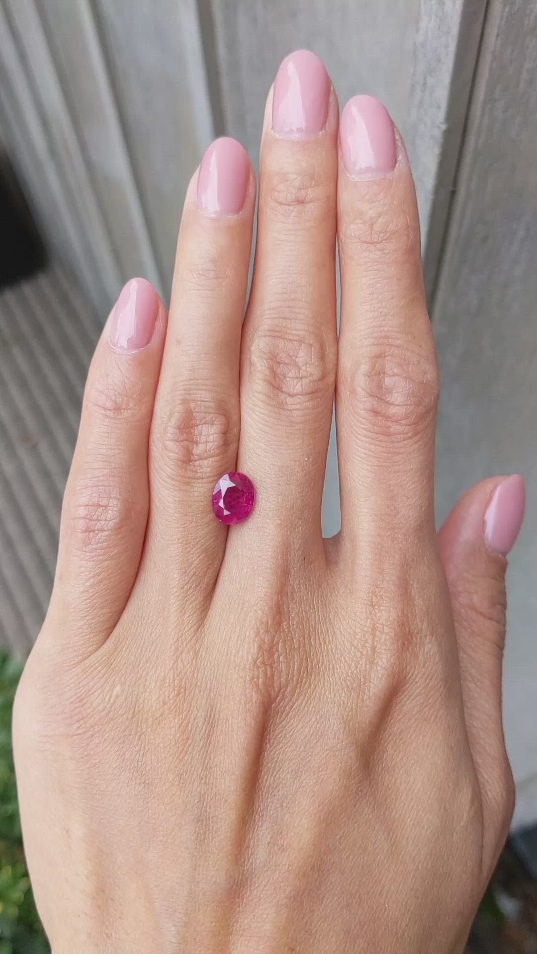 2.27 Ct. Ruby from Mozambique Size Video