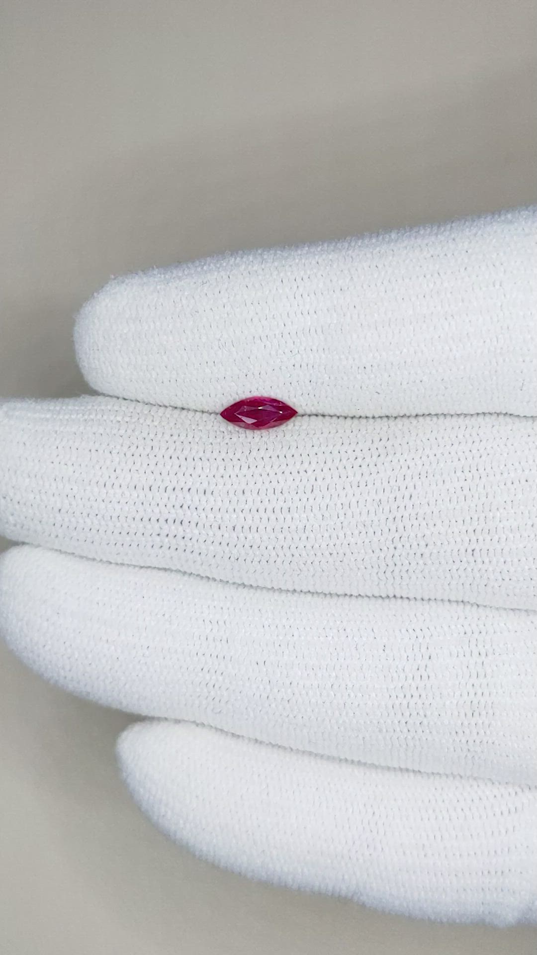 0.30 Ct. Ruby from Burma (Myanmar) Size Video