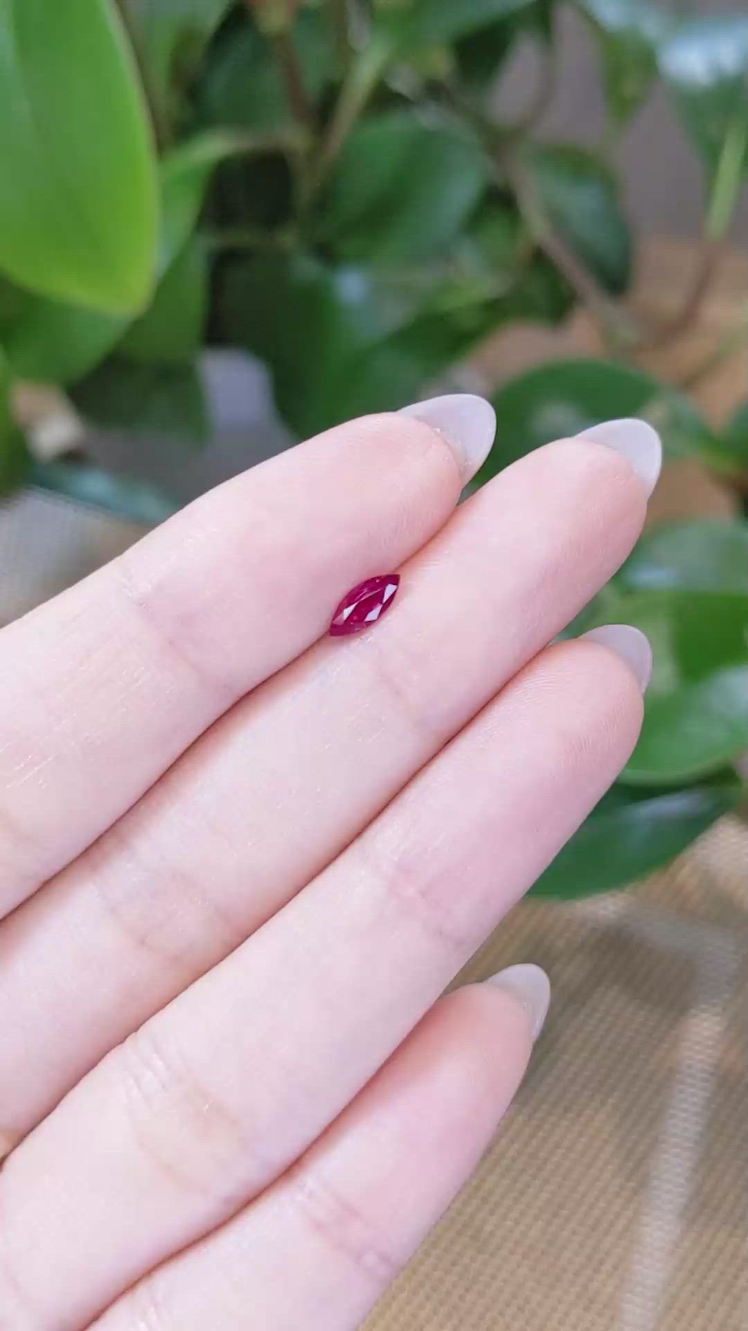 0.30 Ct. Ruby from Burma (Myanmar) Size Video