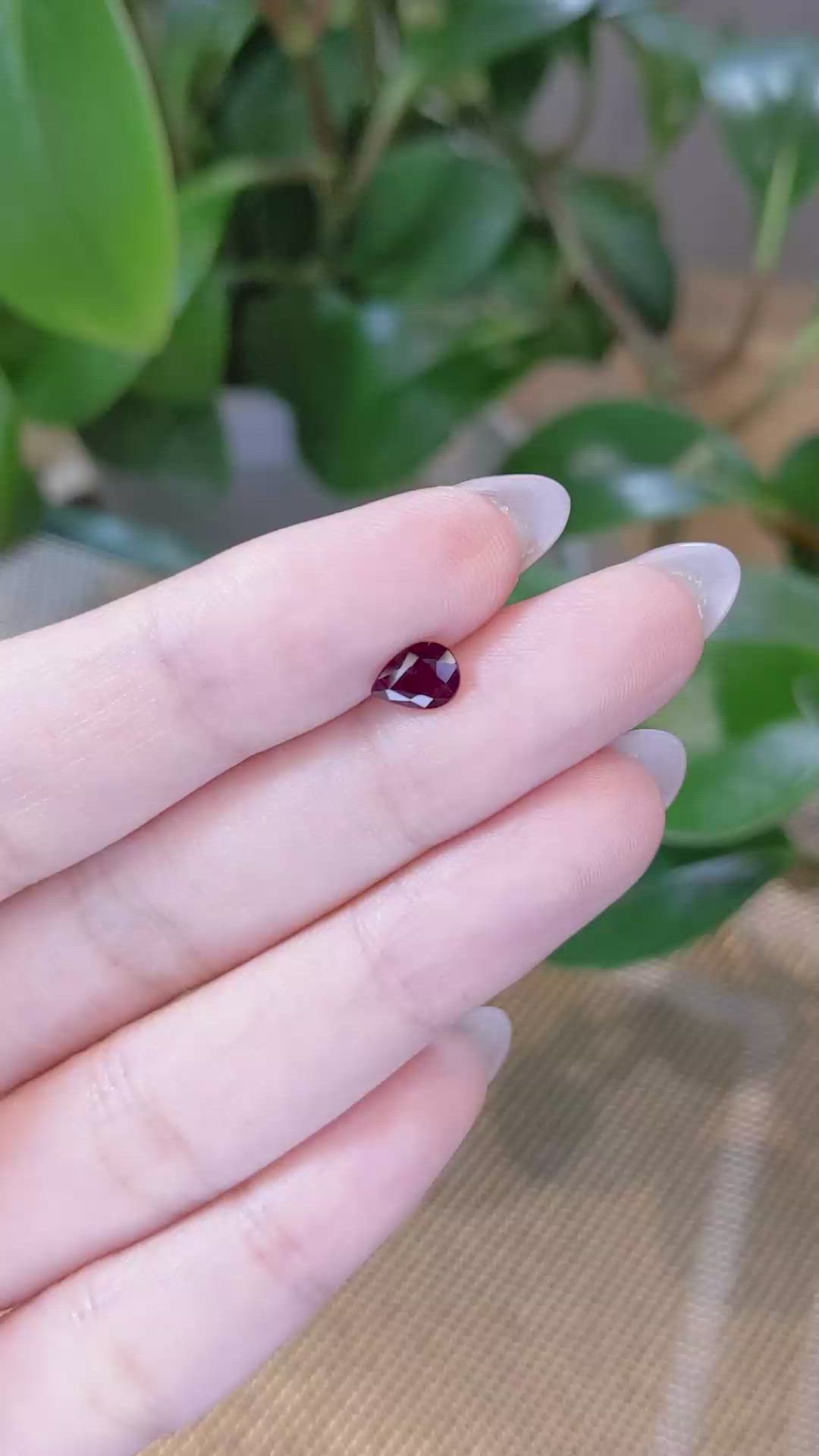 0.85 Ct. Ruby from Burma (Myanmar) Size Video