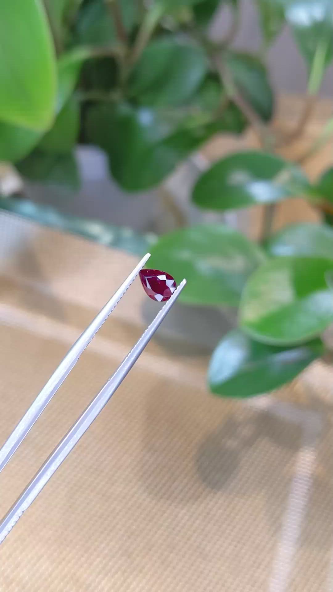 0.85 Ct. Ruby from Burma (Myanmar) Size Video