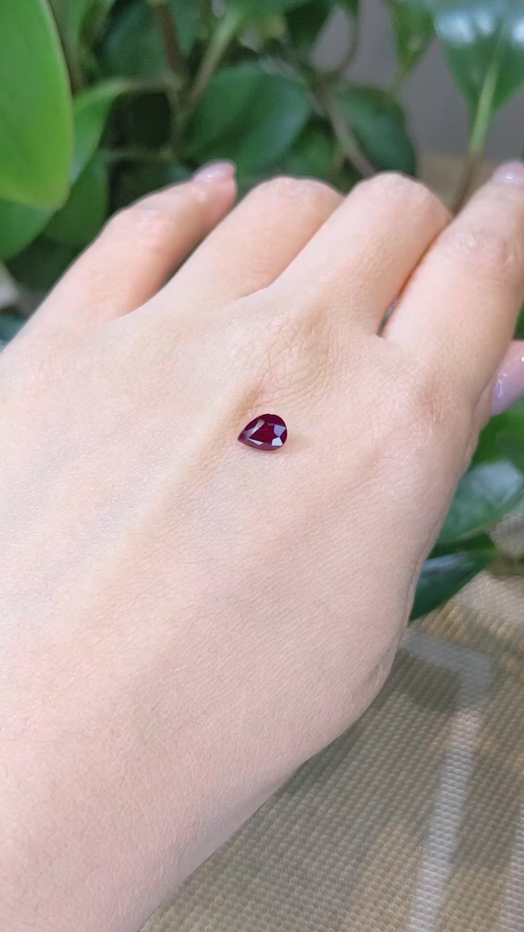 0.85 Ct. Ruby from Burma (Myanmar) Size Video