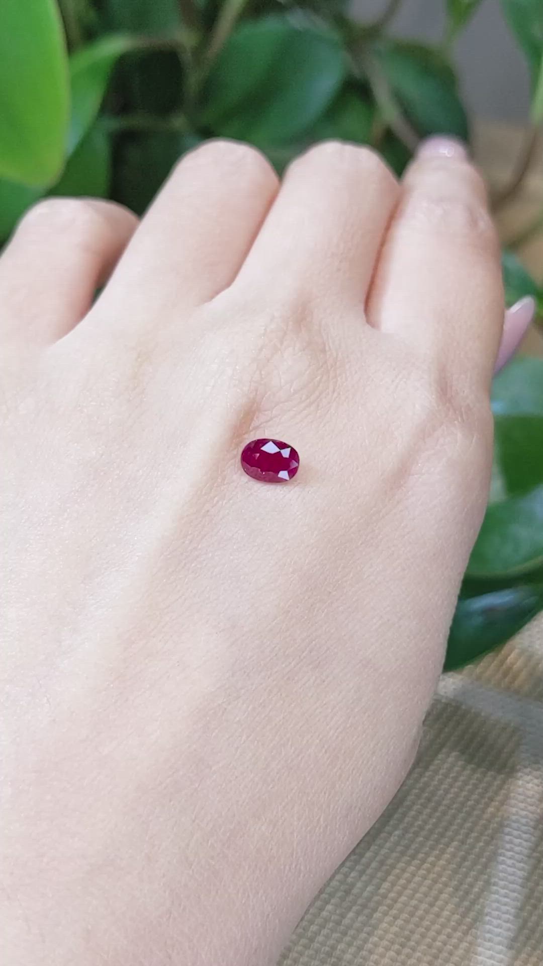 0.80 Ct. Ruby from Madagascar Size Video