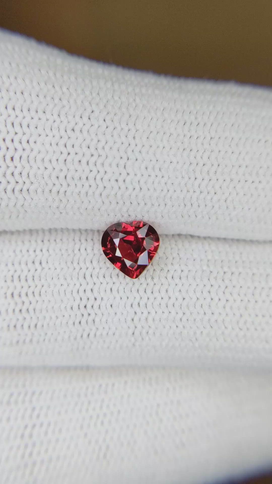 0.76 Ct. Ruby from Tanzania Size Video