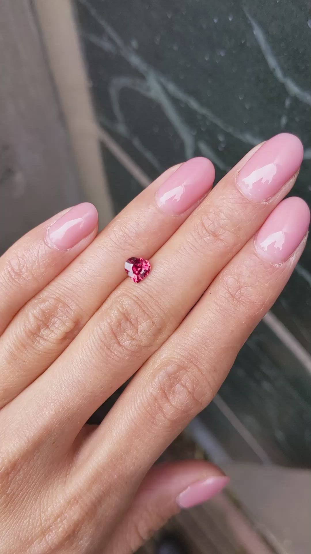 0.76 Ct. Ruby from Tanzania Size Video