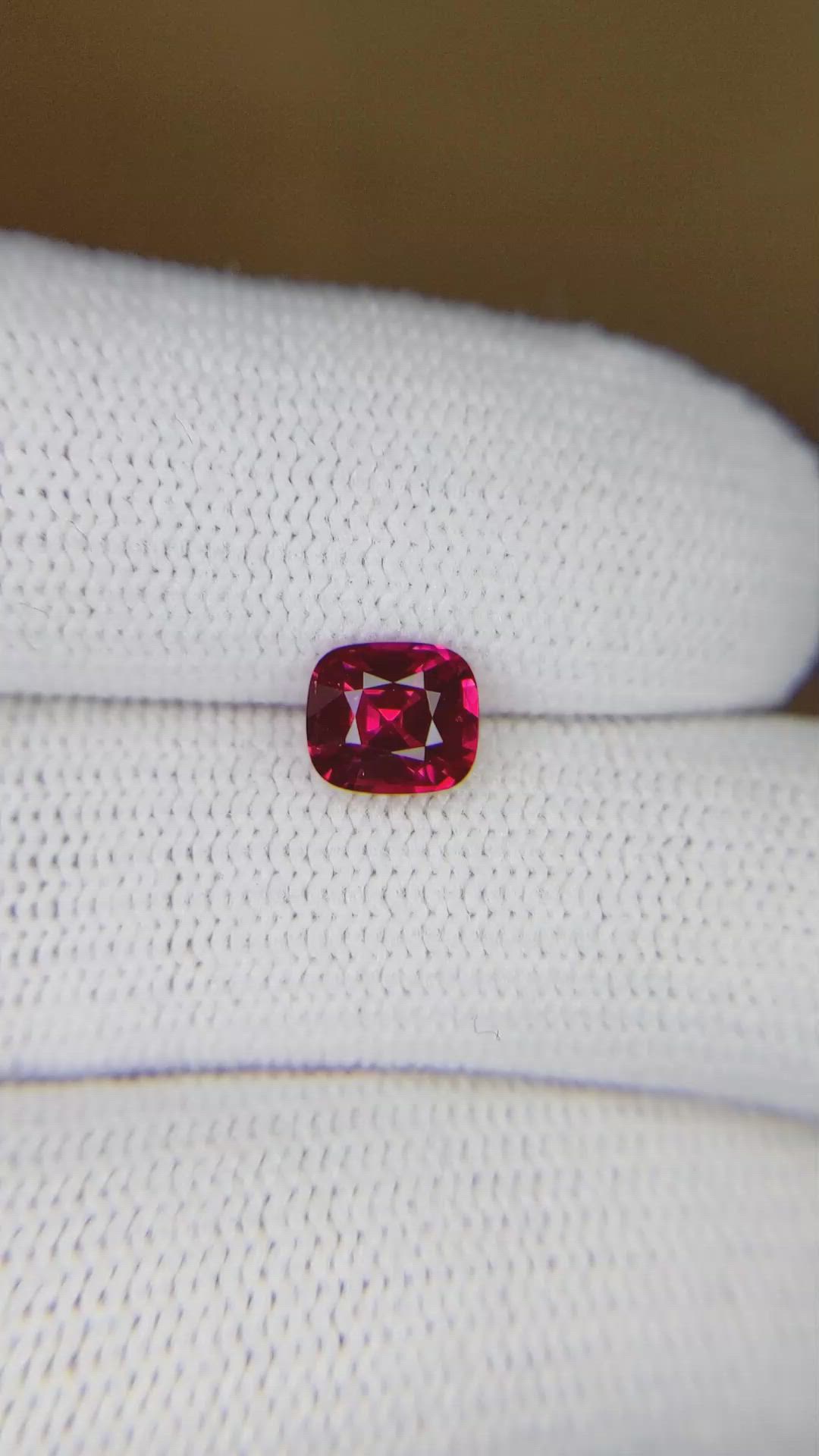 1.12 Ct. Ruby from Mozambique Size Video