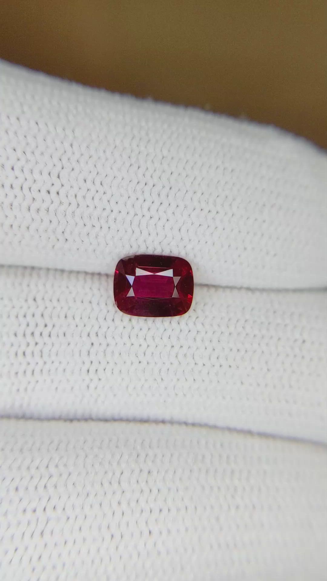 1.10 Ct. Ruby from Mozambique Size Video