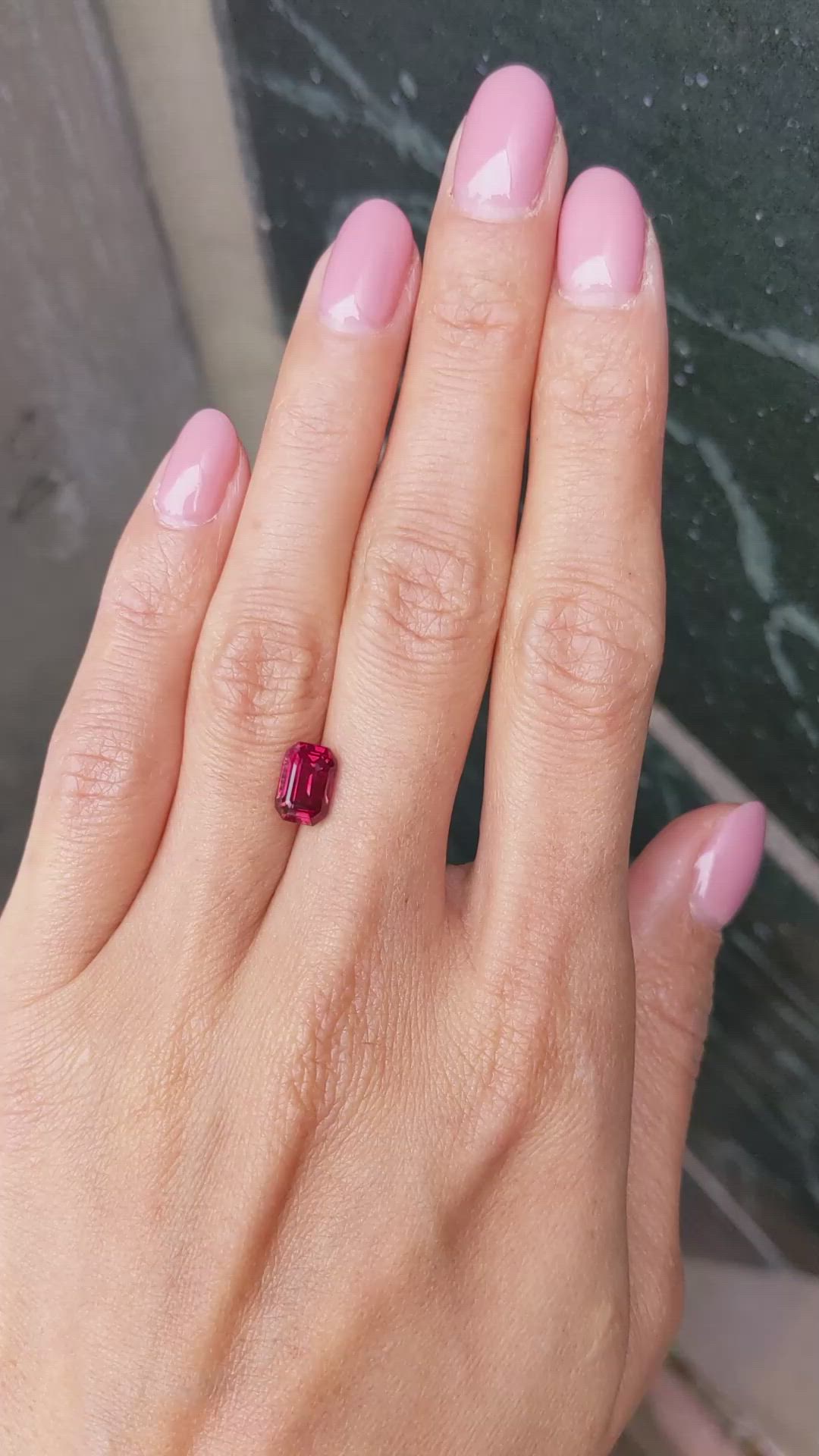 2.52 Ct. Ruby from Mozambique Size Video