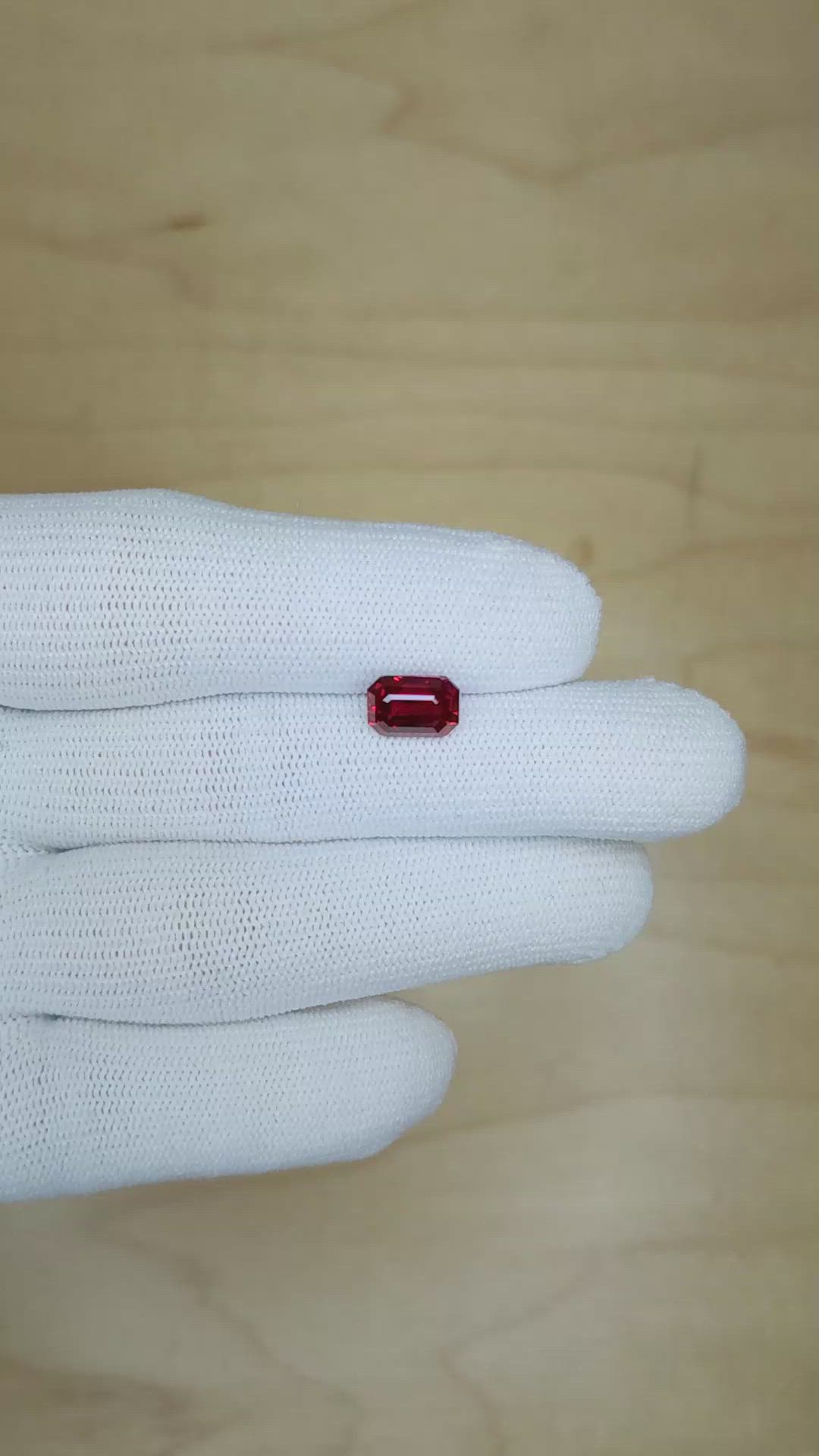2.52 Ct. Ruby from Mozambique Size Video
