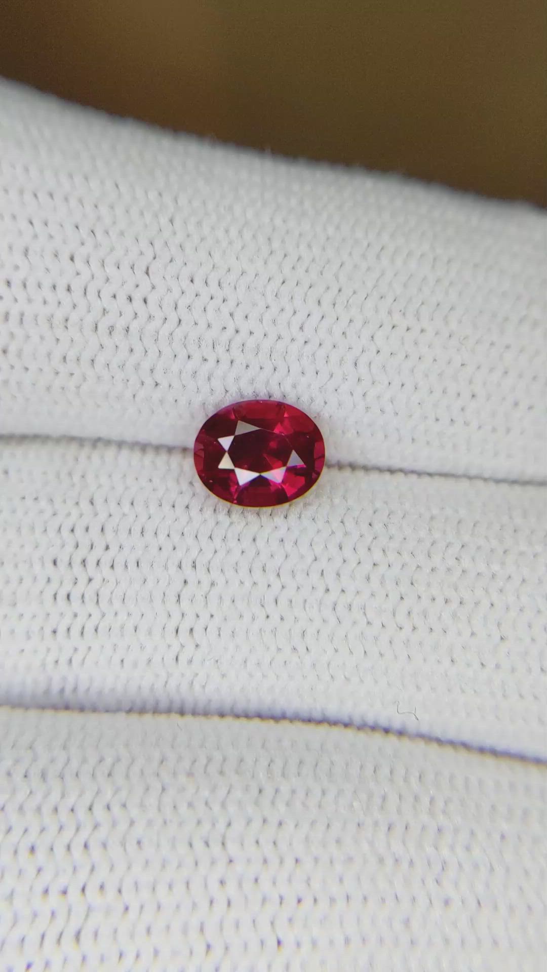 1.03 Ct. Ruby from Mozambique Size Video