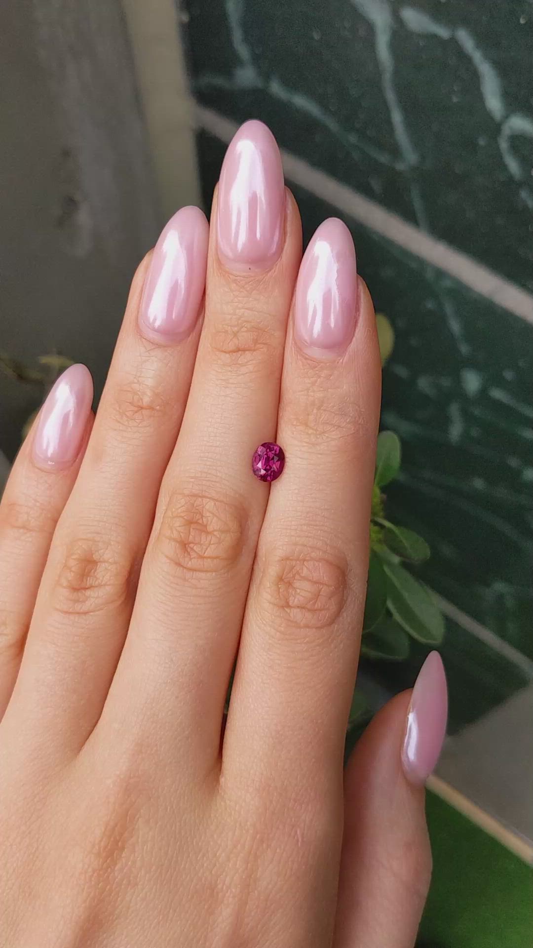 1.03 Ct. Pinkish Red Ruby from Mozambique Size Video